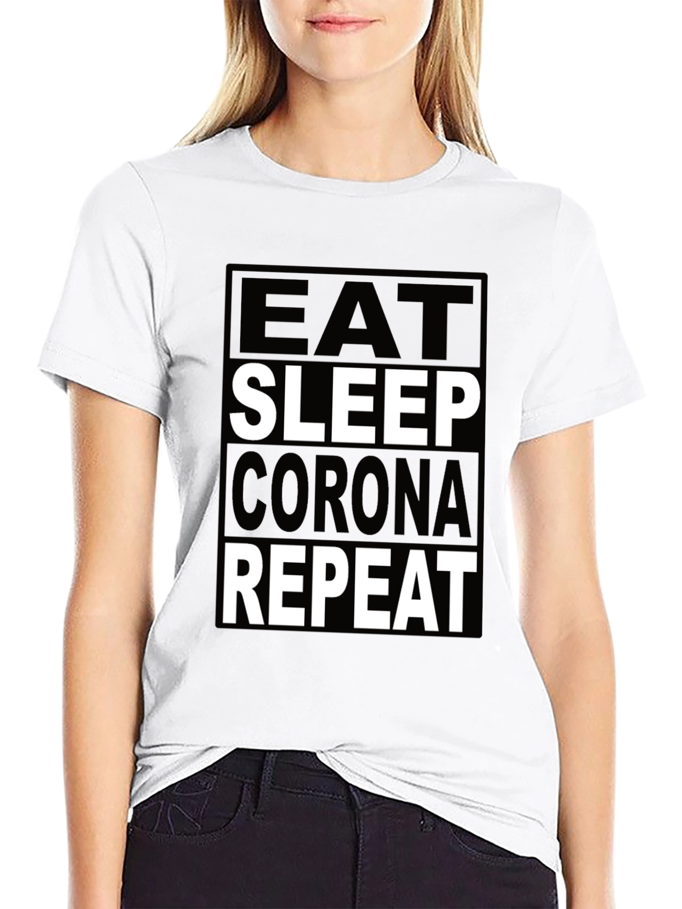 Eat Sleep Corona Repeat T-Shirt