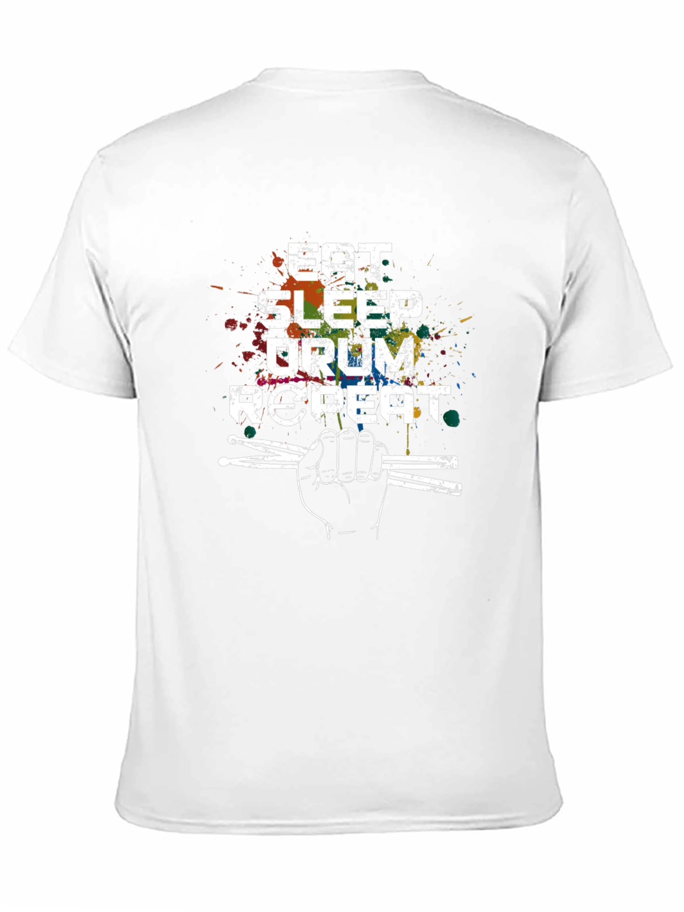 Eat Sleep Drum Repeat T-Shirt - Musician Graphic Tee