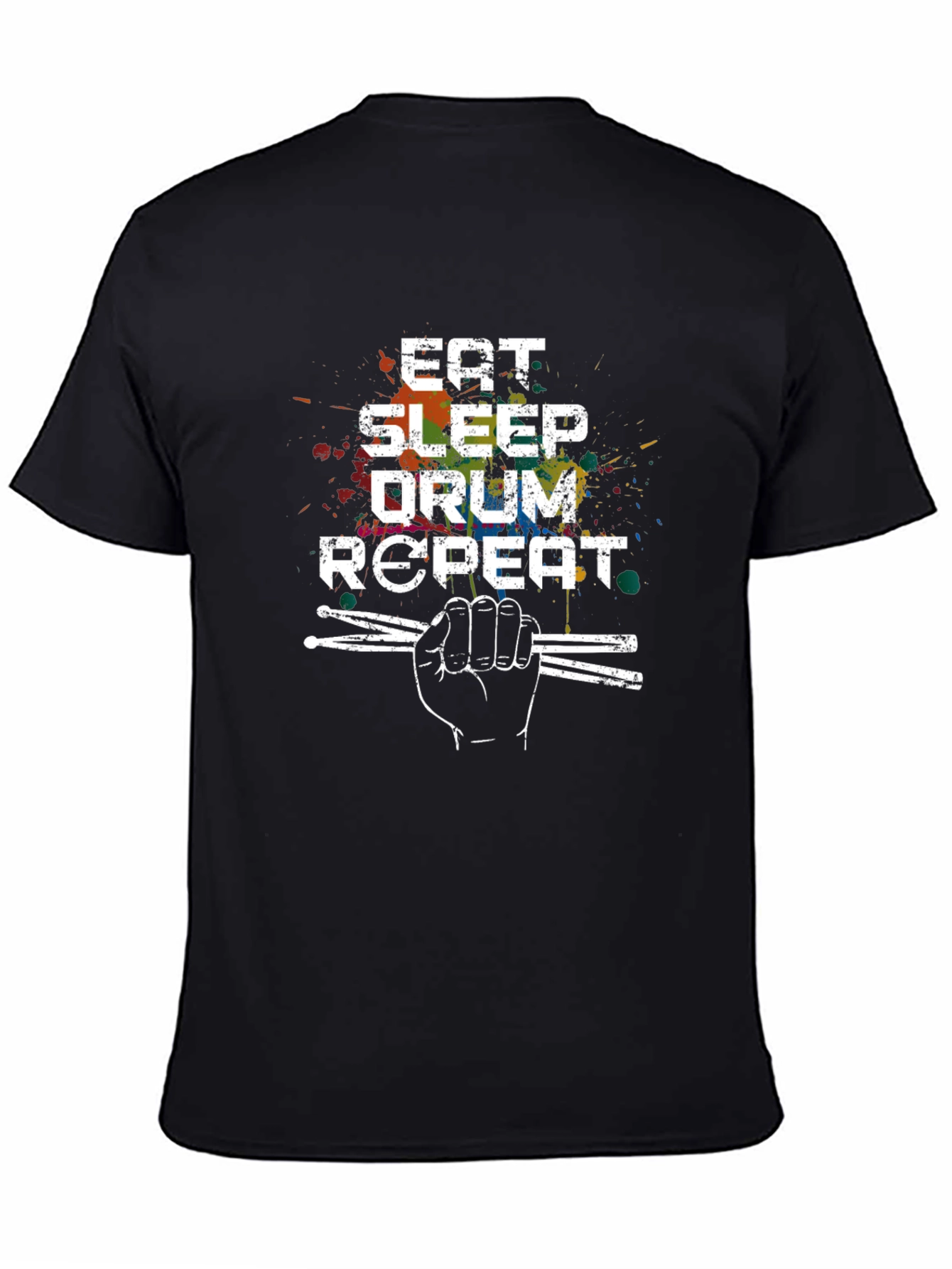 Eat Sleep Drum Repeat T-Shirt - Musician Graphic Tee