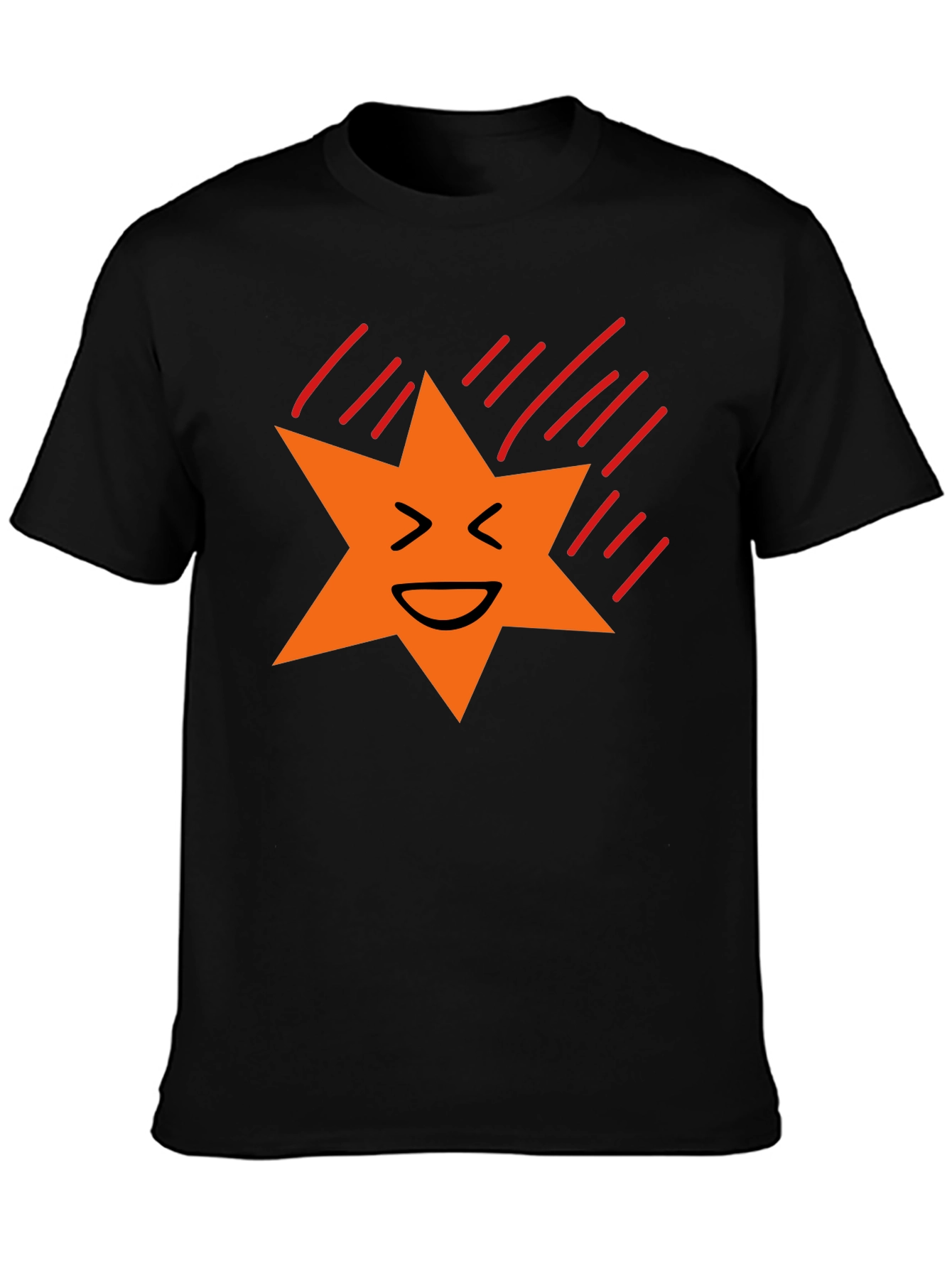 Funny Star Black Tee