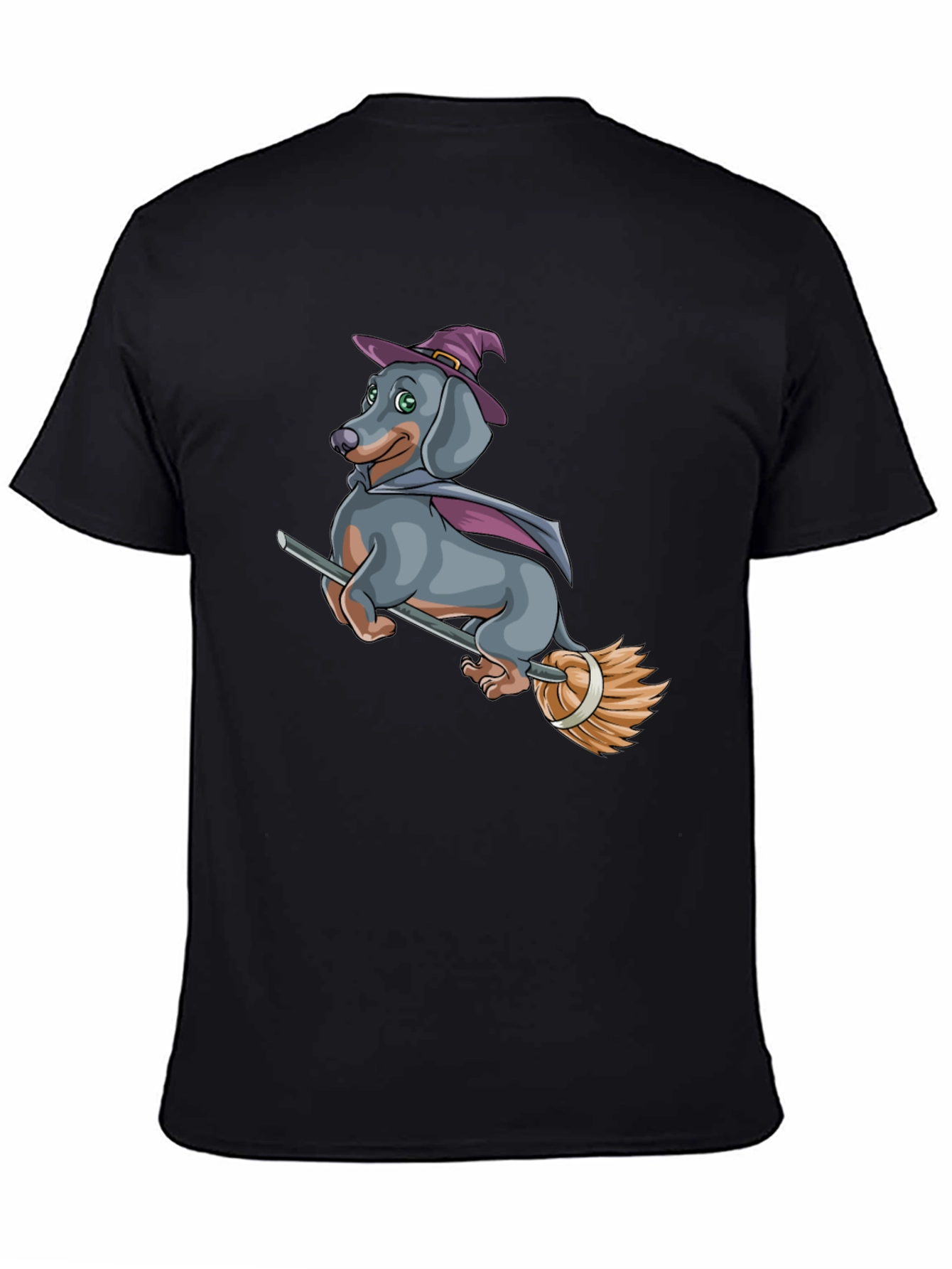 Witch Dachshund T-Shirt - Halloween Dog Tee