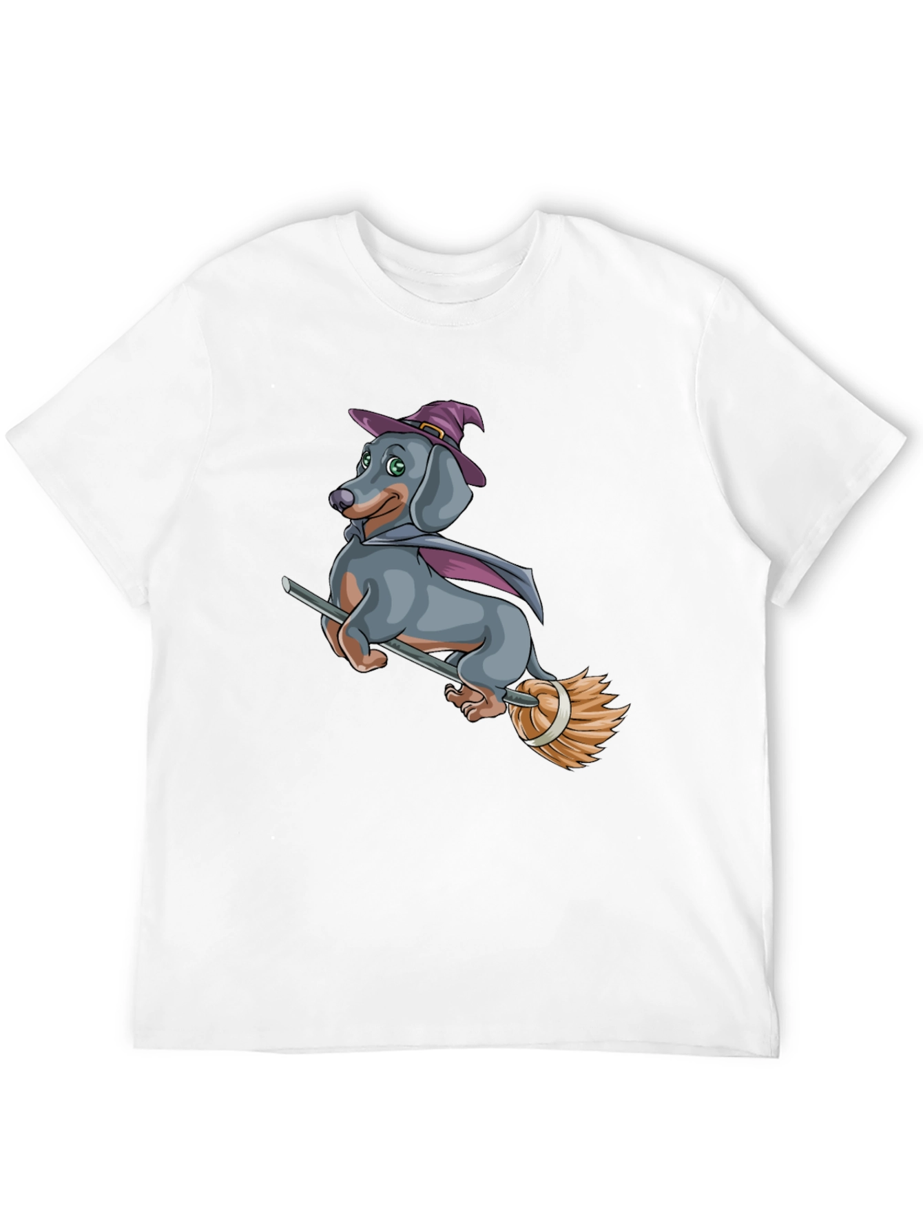 Witch Dachshund T-Shirt - Halloween Dog Tee