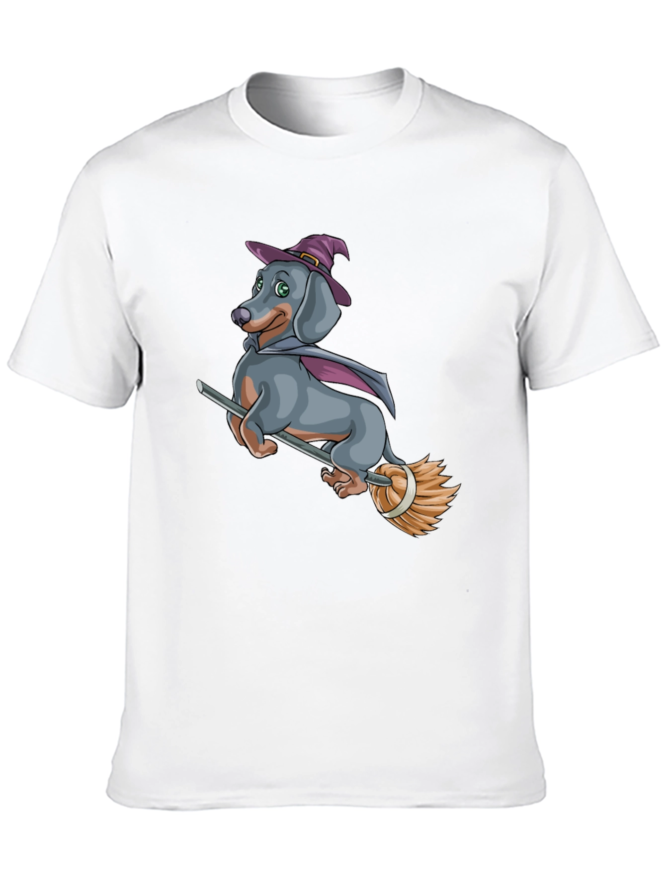 Witch Dachshund T-Shirt - Halloween Dog Tee