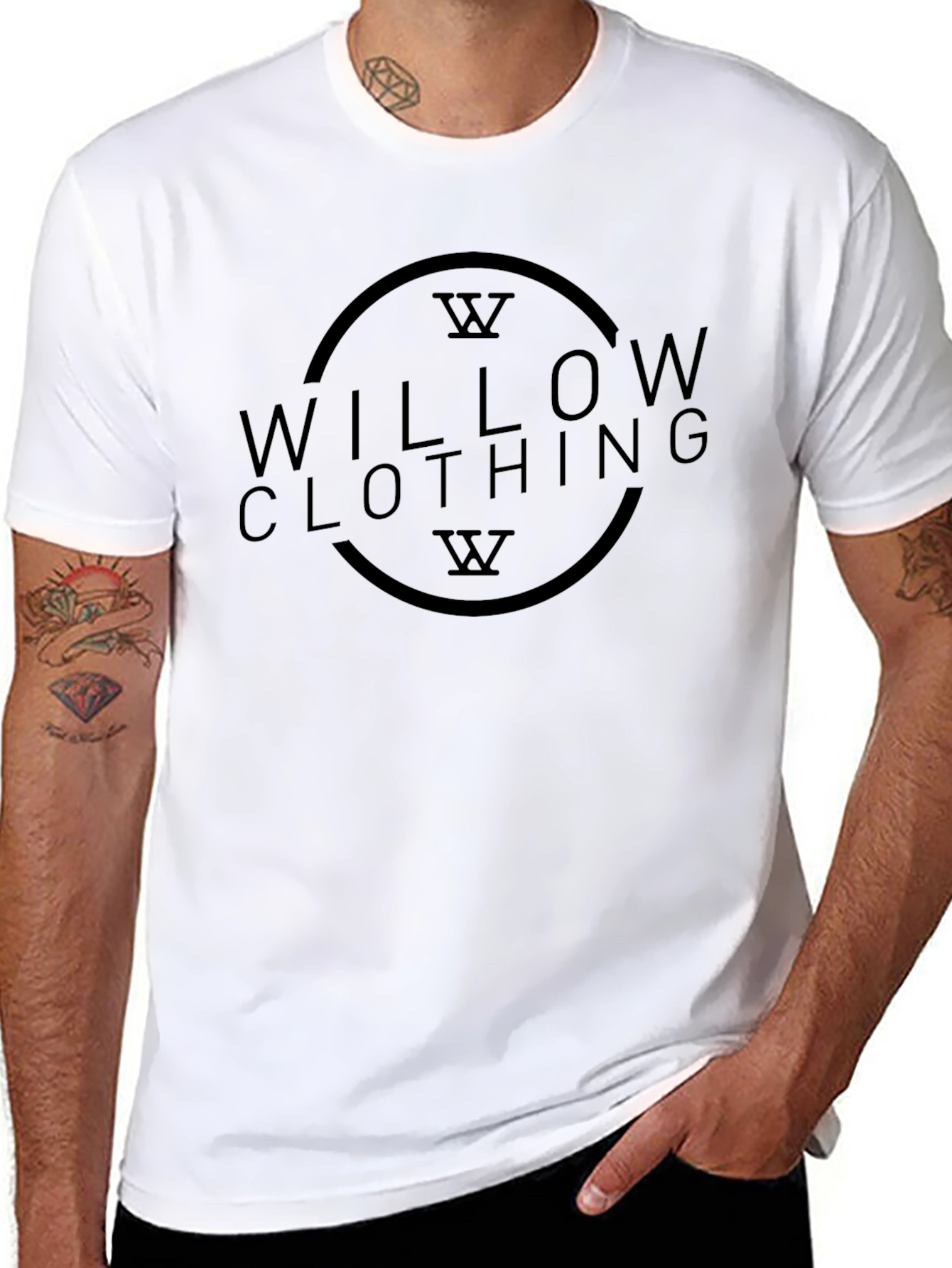Willow Clothing Black Graphic Tee