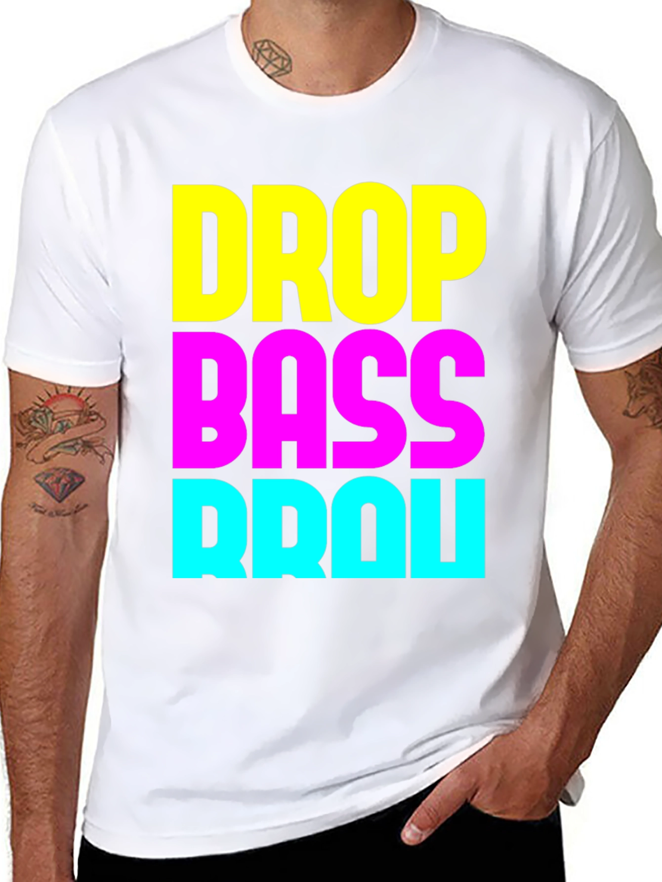 Drop Bass Brou T-Shirt - EDM Rave Party Apparel