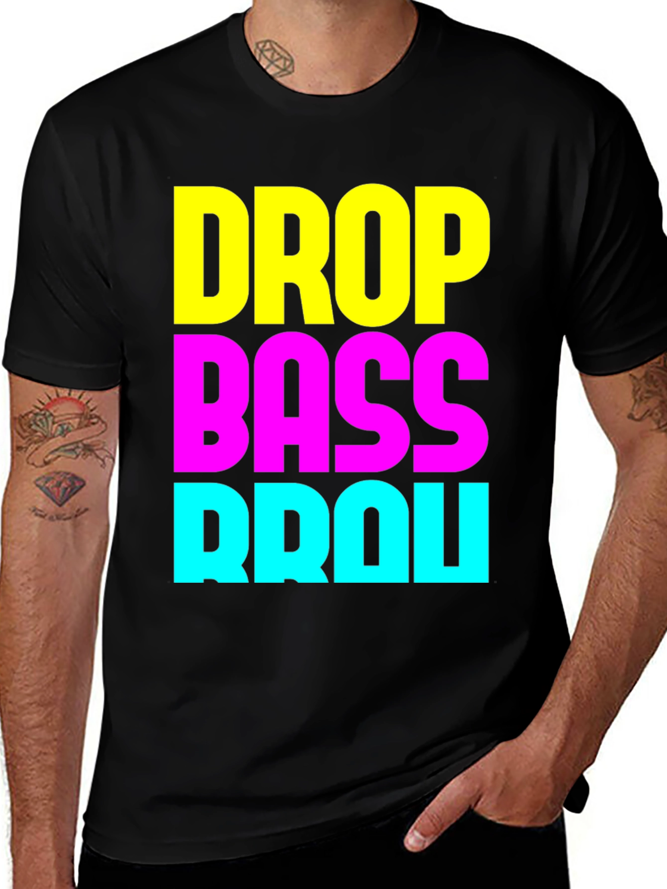 Drop Bass Brou T-Shirt - EDM Rave Party Apparel