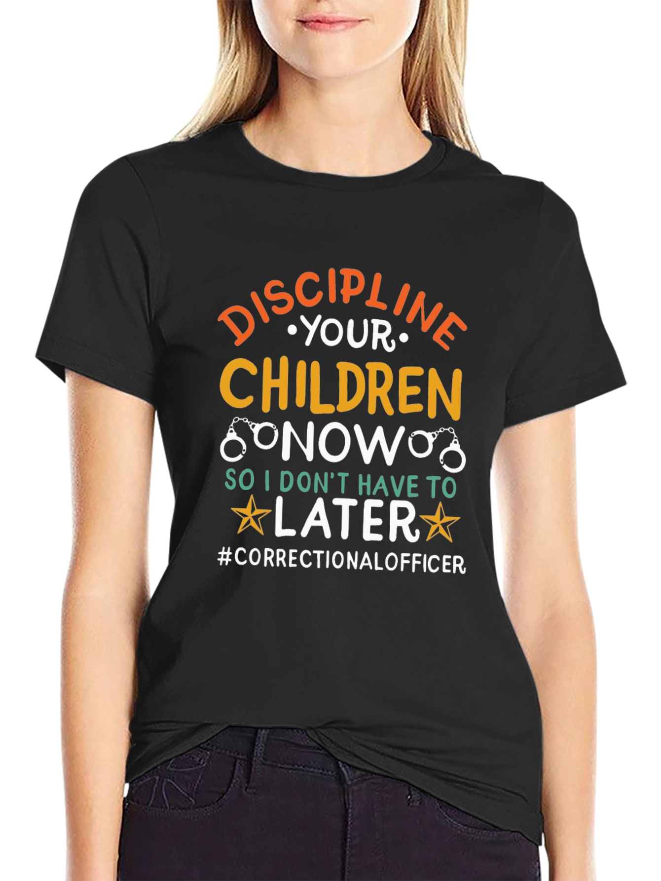 Discipline Your Children Correctional Officer T-Shirt