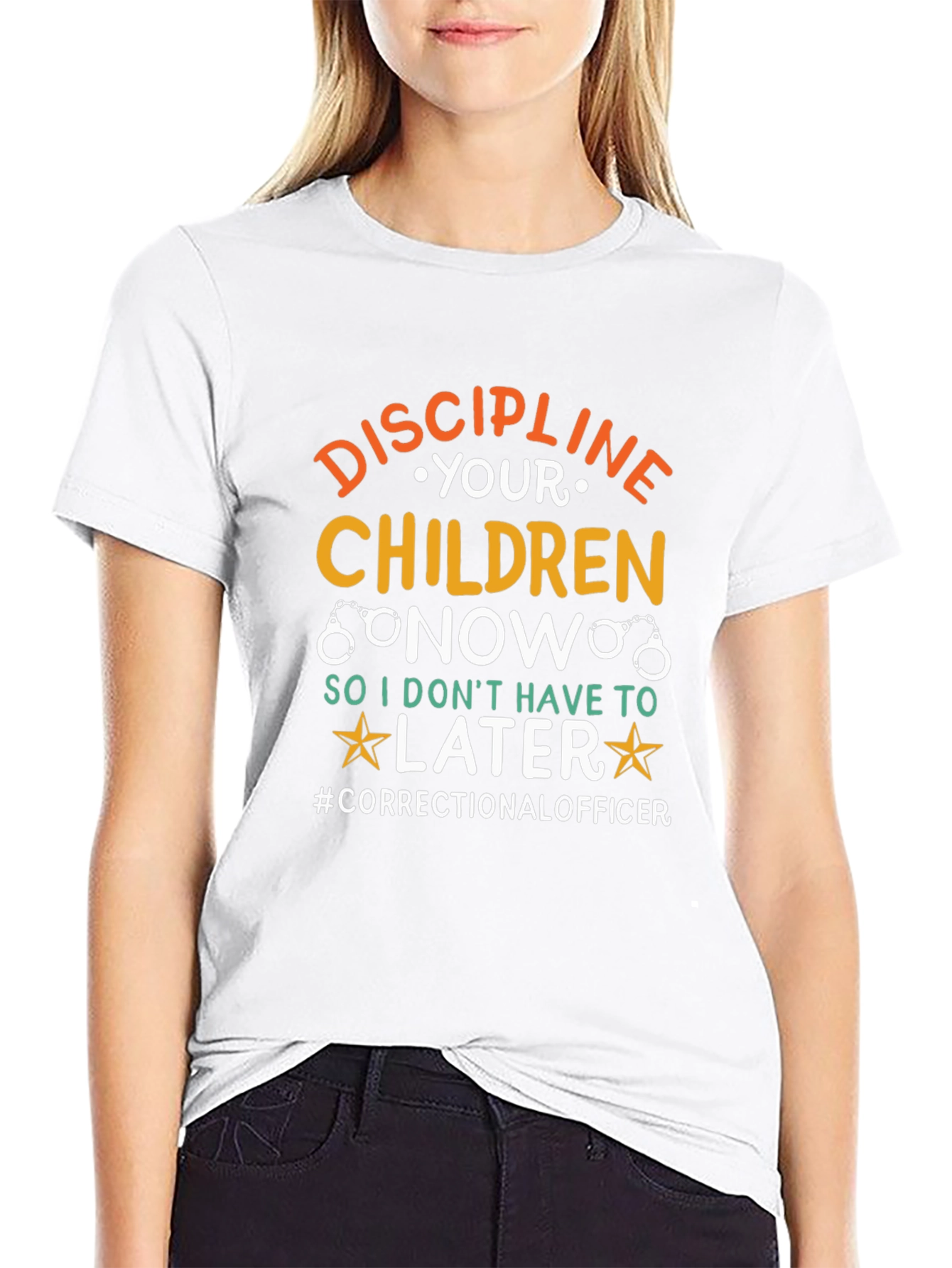 Discipline Your Children Correctional Officer T-Shirt