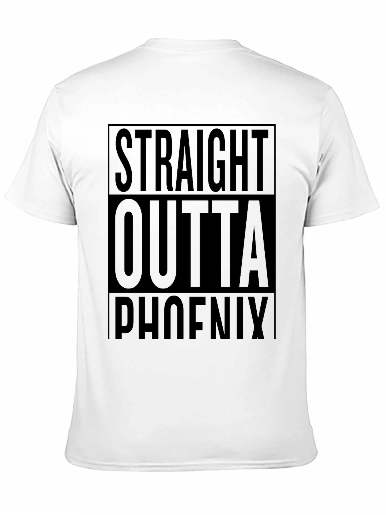 Straight Outta Phoenix Black Graphic T-Shirt
