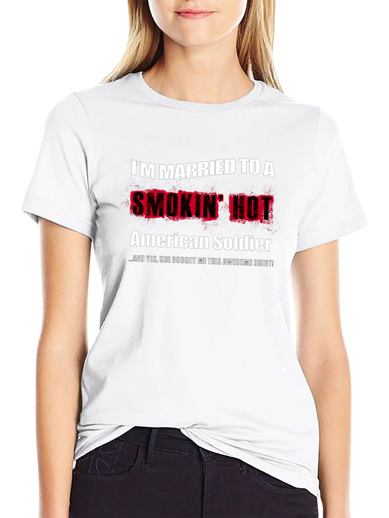 Married to a Smokin Hot American Soldier T-Shirt