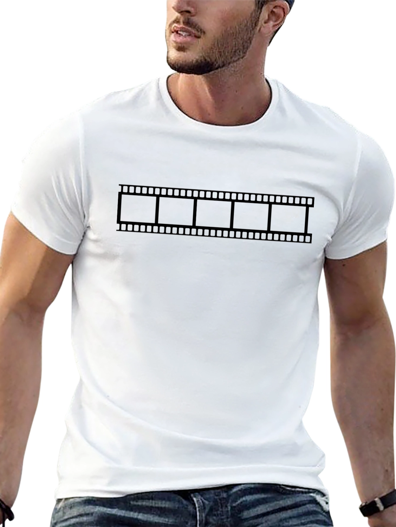 Film Strip Graphic Tee - Classic Movie Lover T-Shirt
