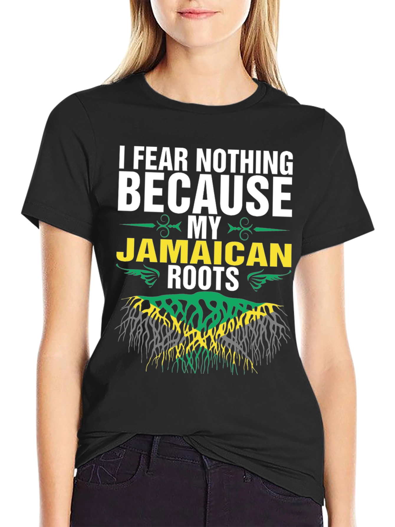 I Fear Nothing Jamaican Roots Graphic T-Shirt