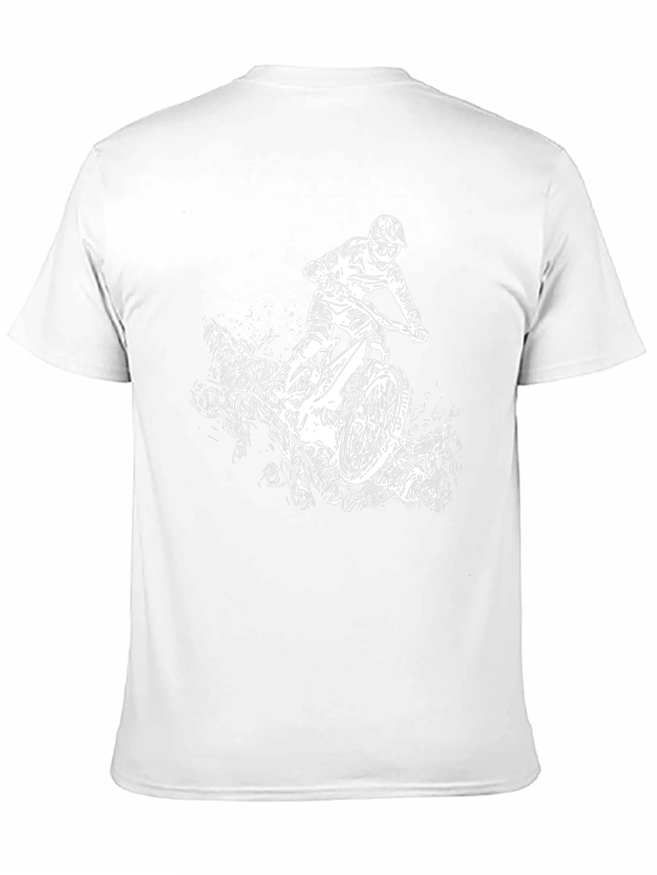Mountain Bike Graphic Tee - Black Cotton T-Shirt