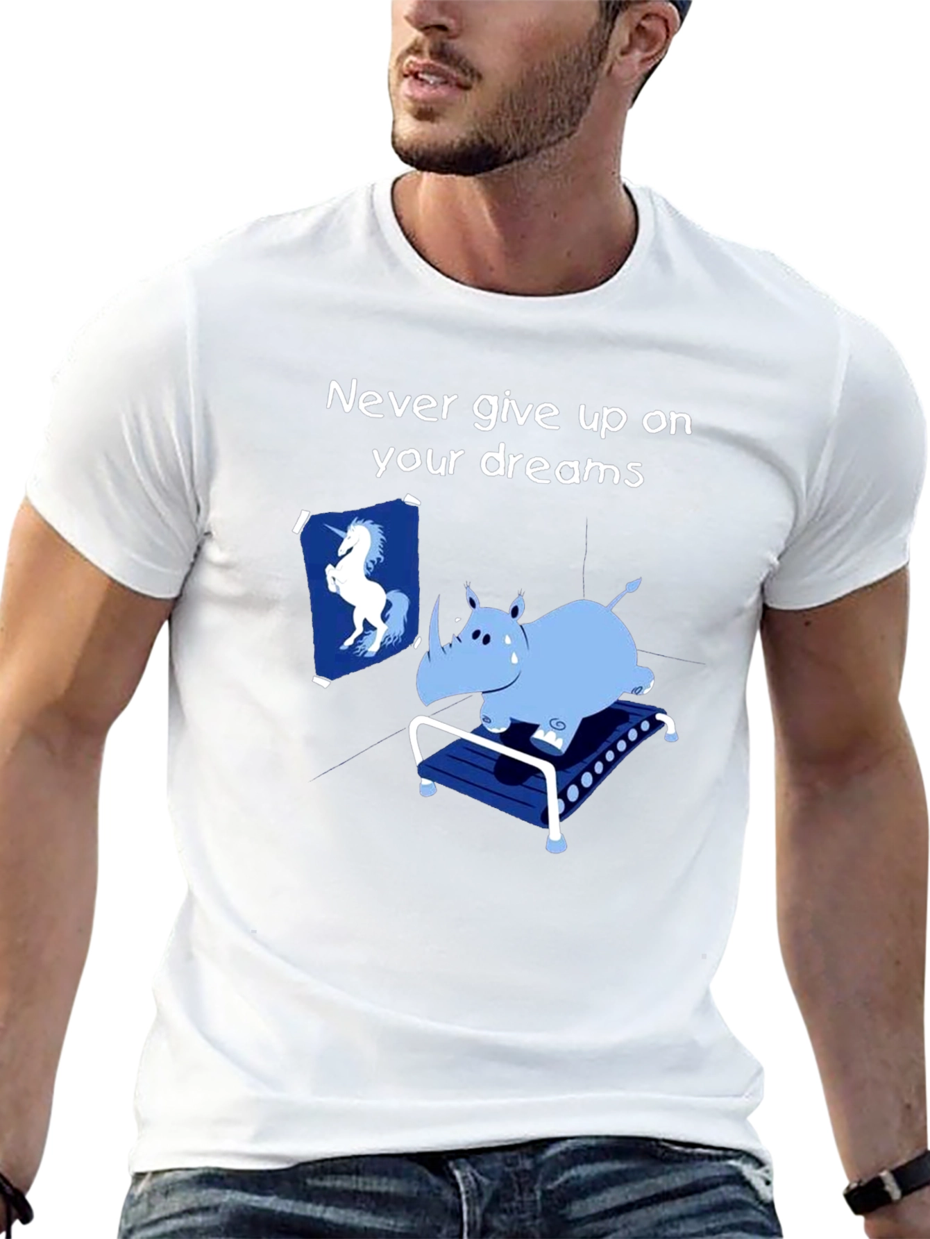 Dreamer Rhino Graphic Tee