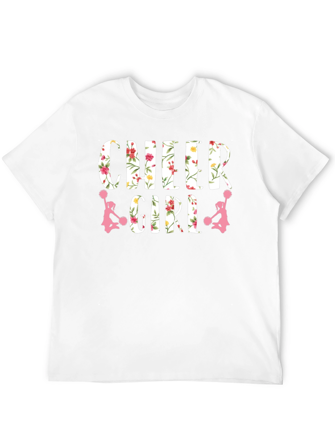 Cheer Girl Floral Print T-Shirt