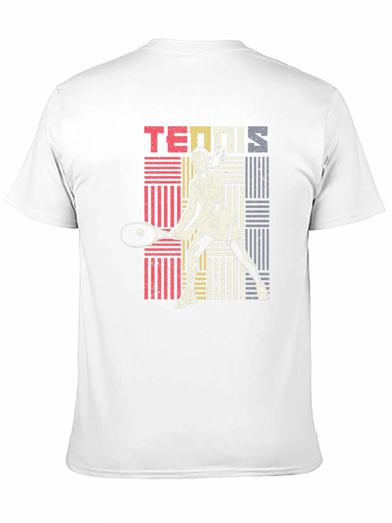 Retro Tennis Player Graphic T-Shirt