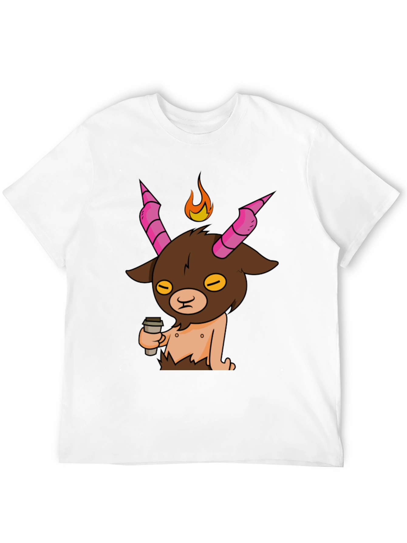 Funny Baphomet Coffee T-Shirt - Mens Black Tee