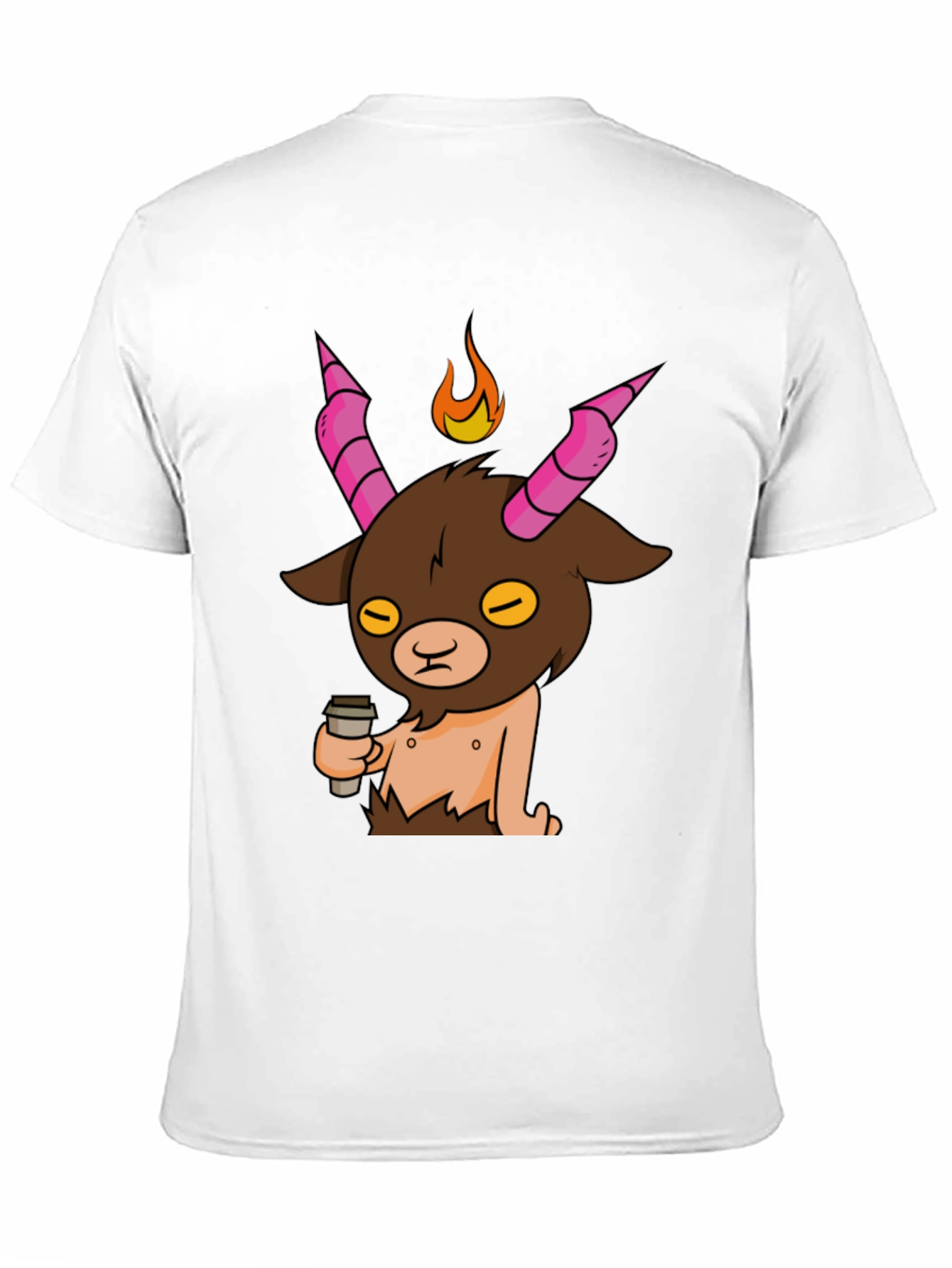 Funny Baphomet Coffee T-Shirt - Mens Black Tee