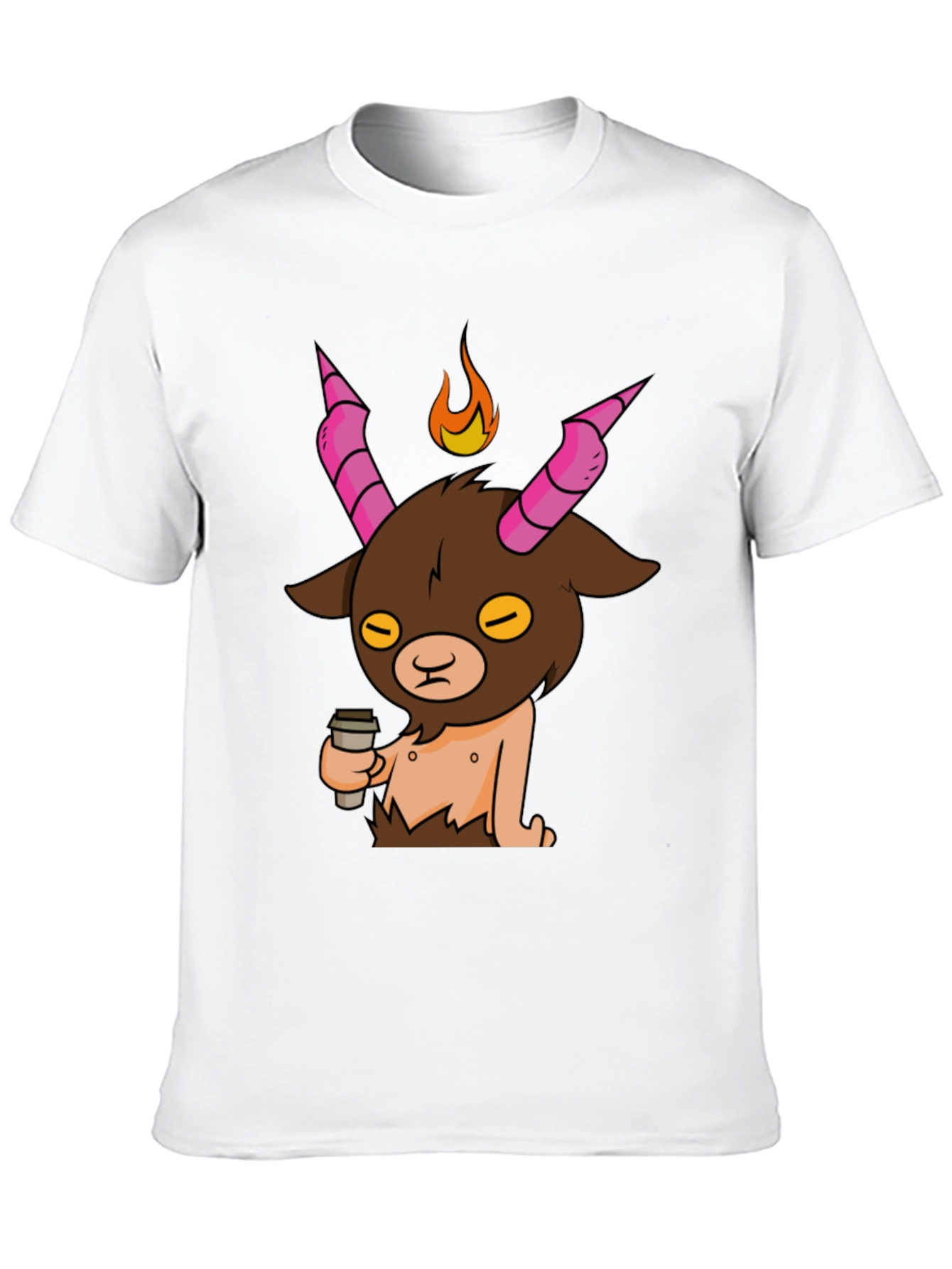 Funny Baphomet Coffee T-Shirt - Mens Black Tee
