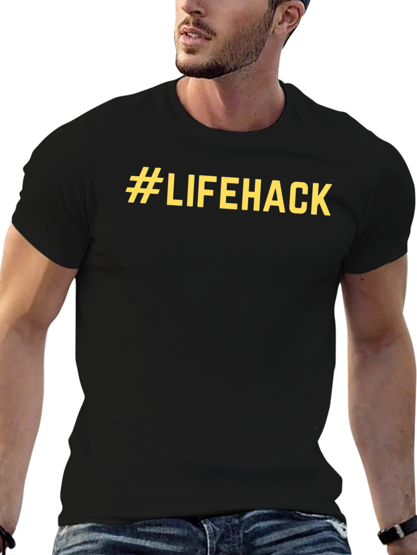 Lifehack Graphic Tee - Trendy & Comfortable