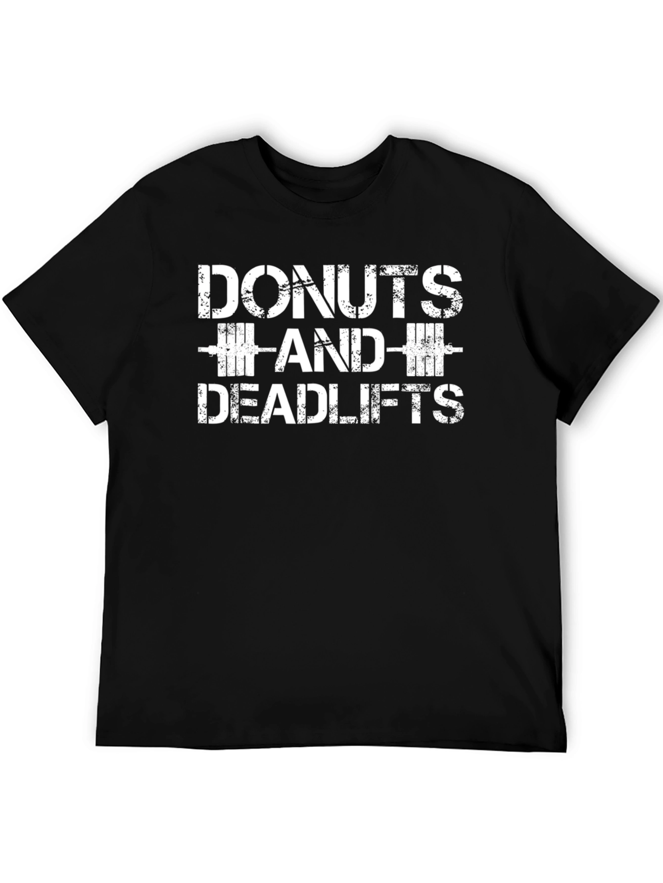 Donuts and Deadlifts Black T-Shirt