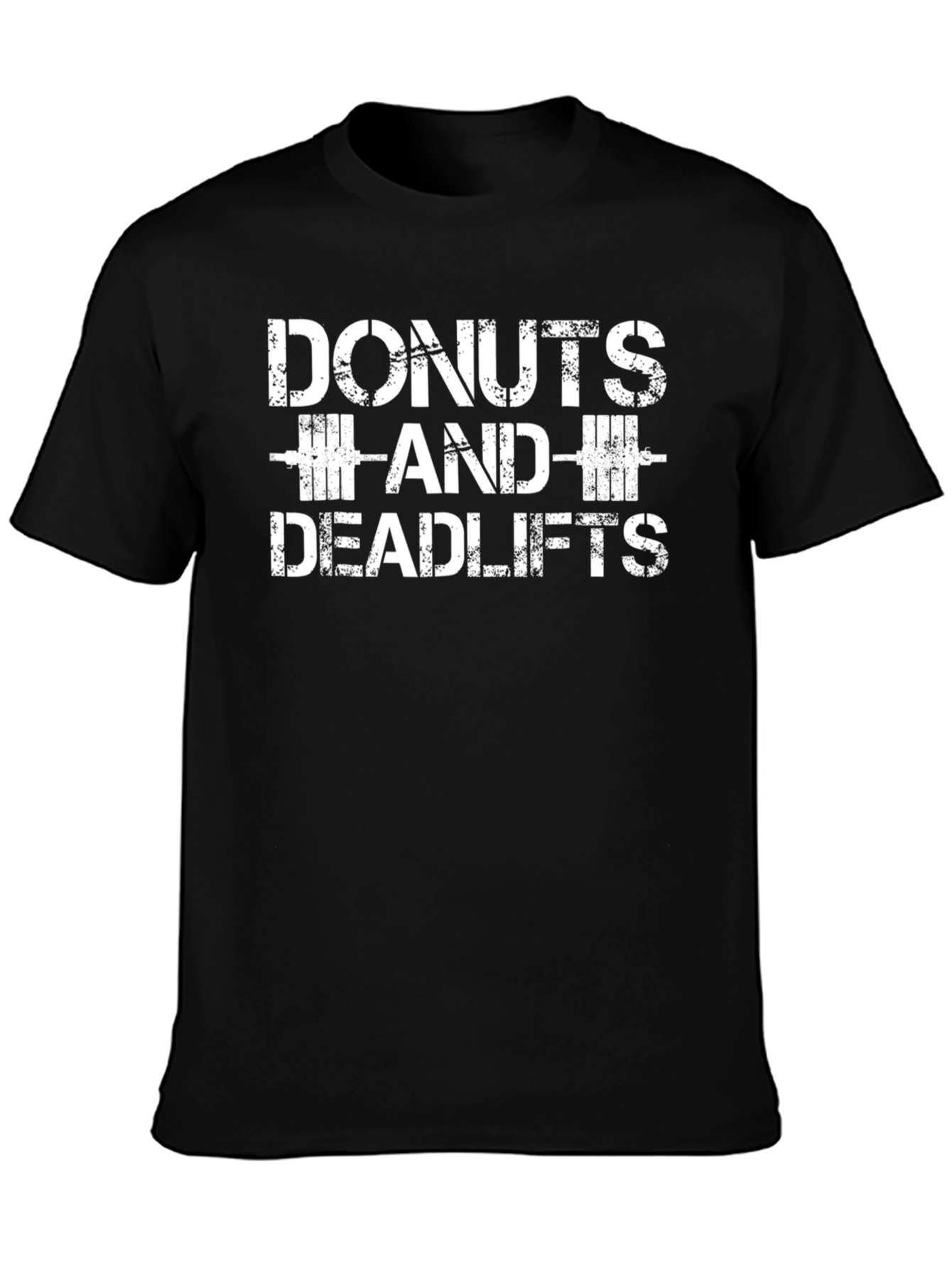 Donuts and Deadlifts Black T-Shirt