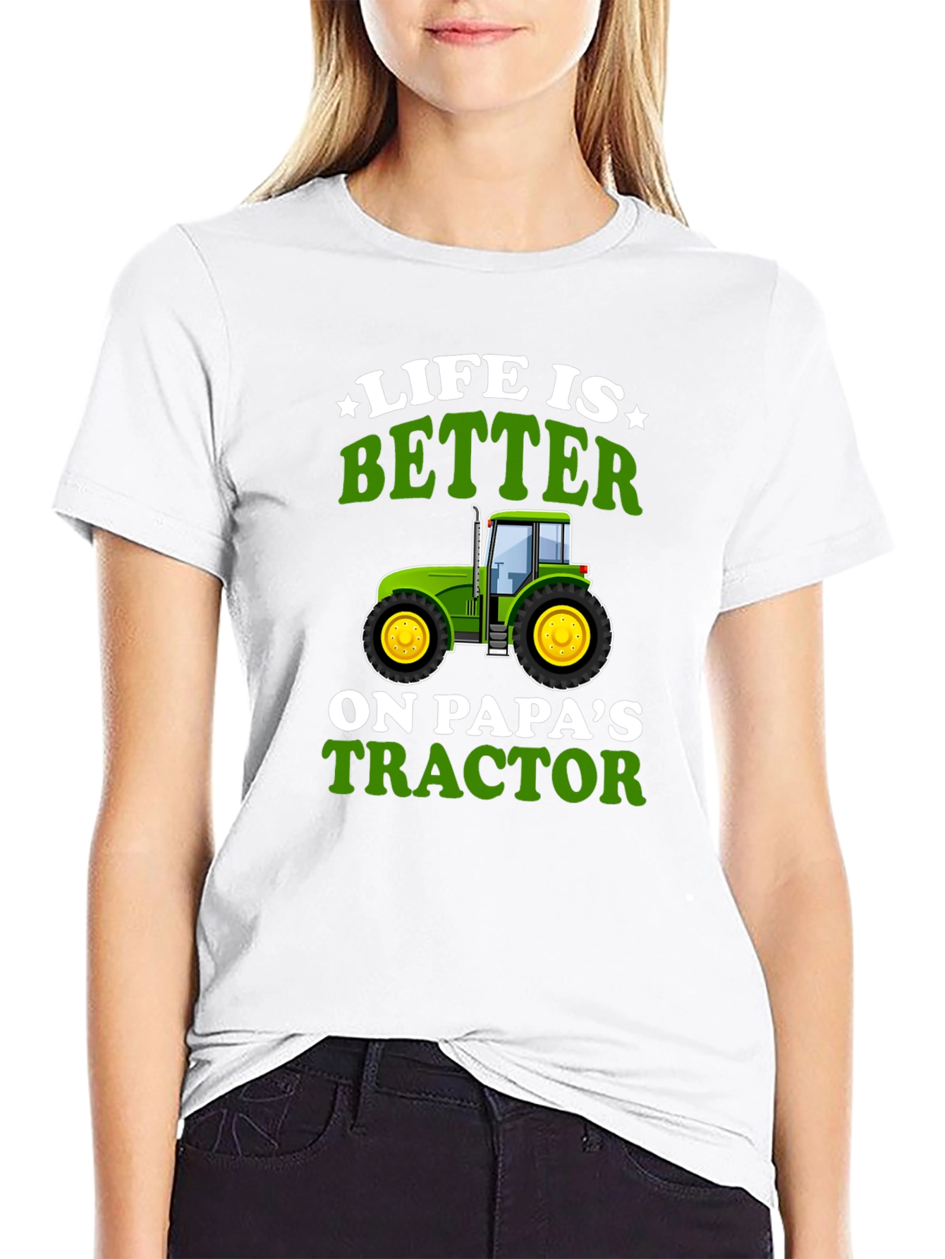 Life is Better on Papas Tractor Graphic T-Shirt