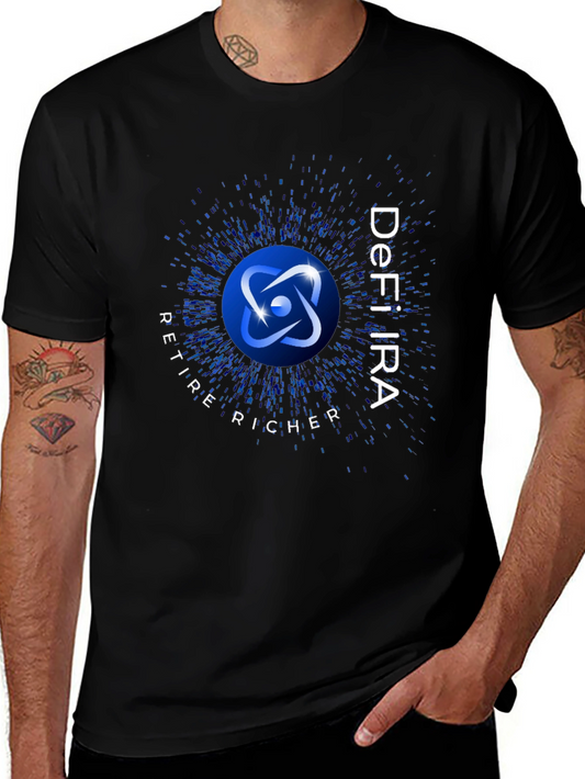 DeFi IRA Retire Richer Black T-Shirt
