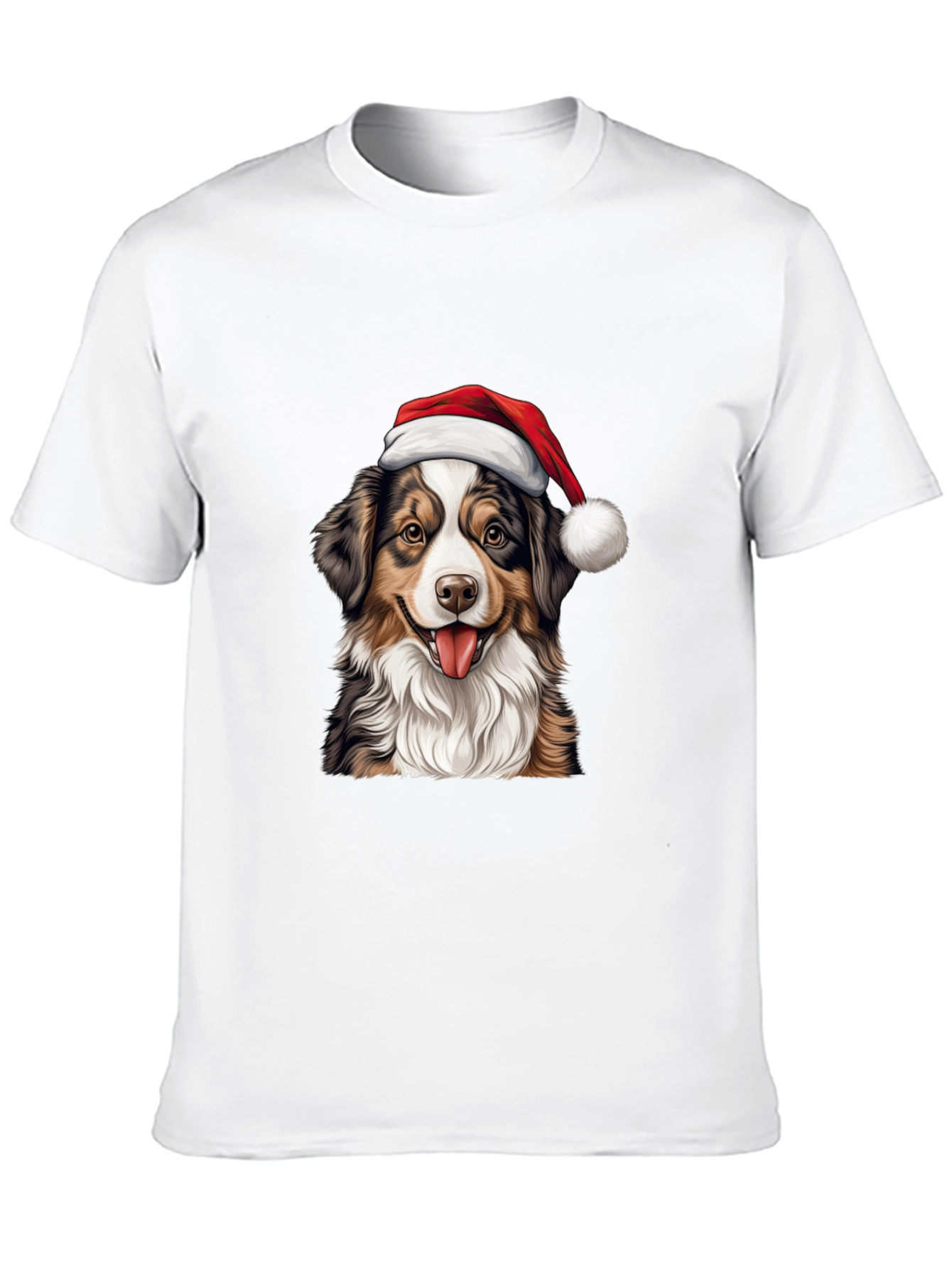 Christmas Dog Graphic T-Shirt - Holiday Apparel