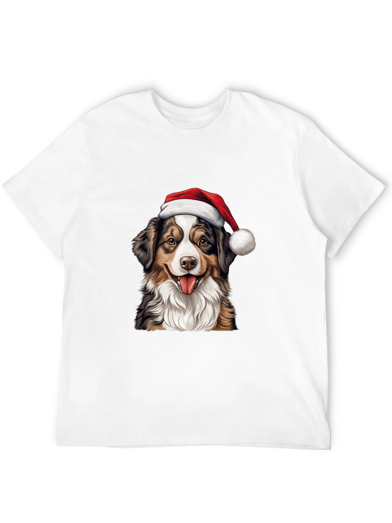 Christmas Dog Graphic T-Shirt - Holiday Apparel