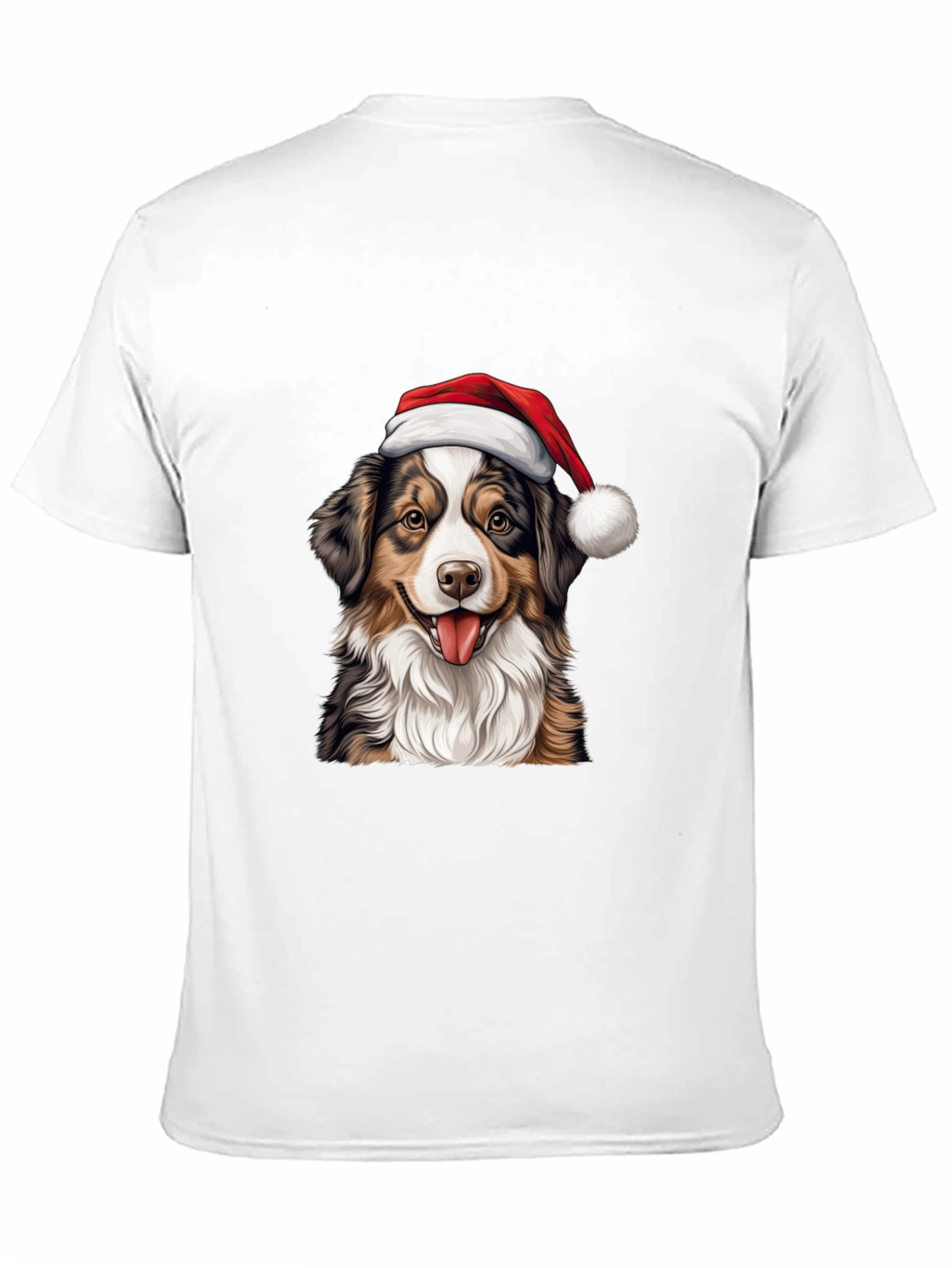 Christmas Dog Graphic T-Shirt - Holiday Apparel