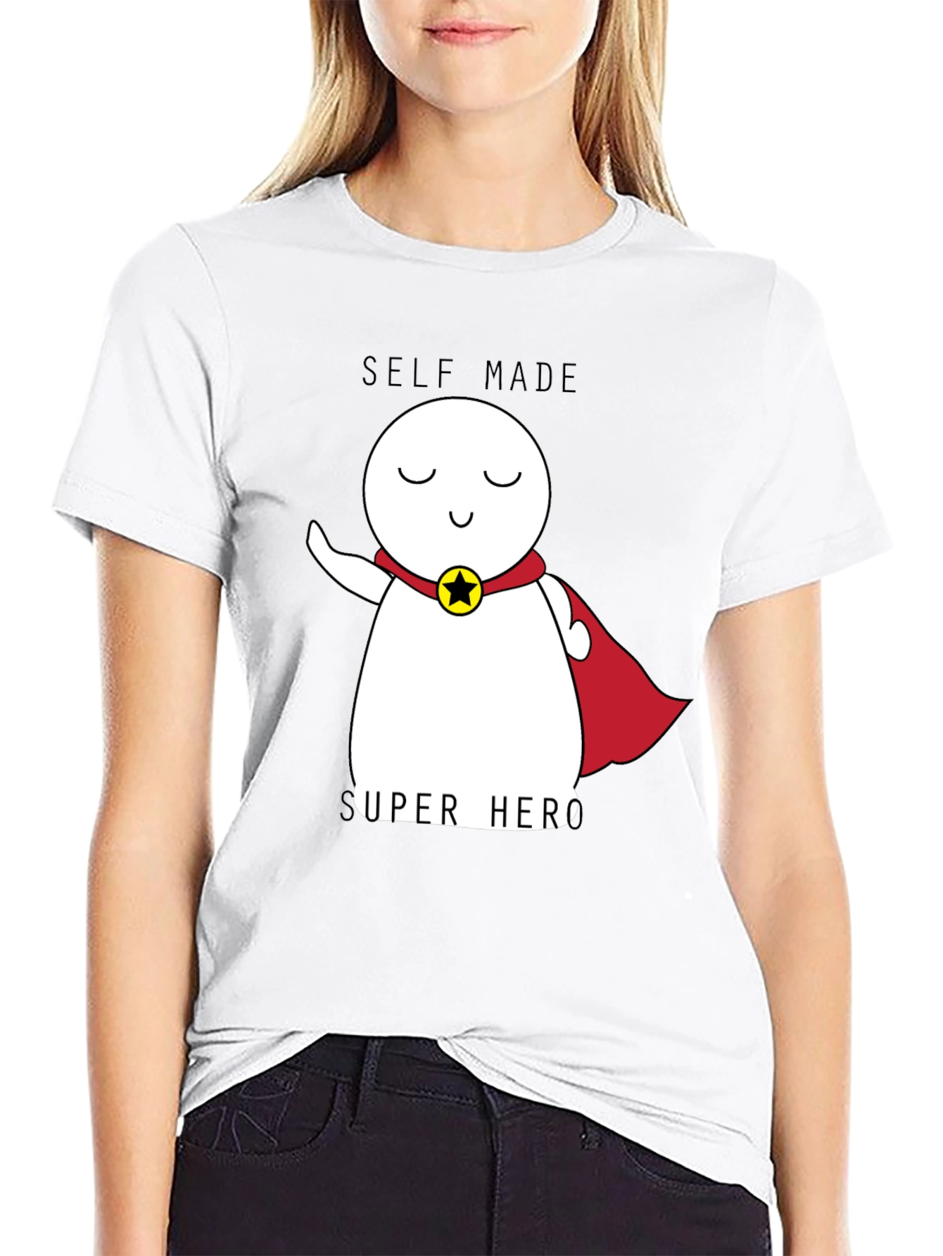 Self Made Super Hero Graphic T-Shirt