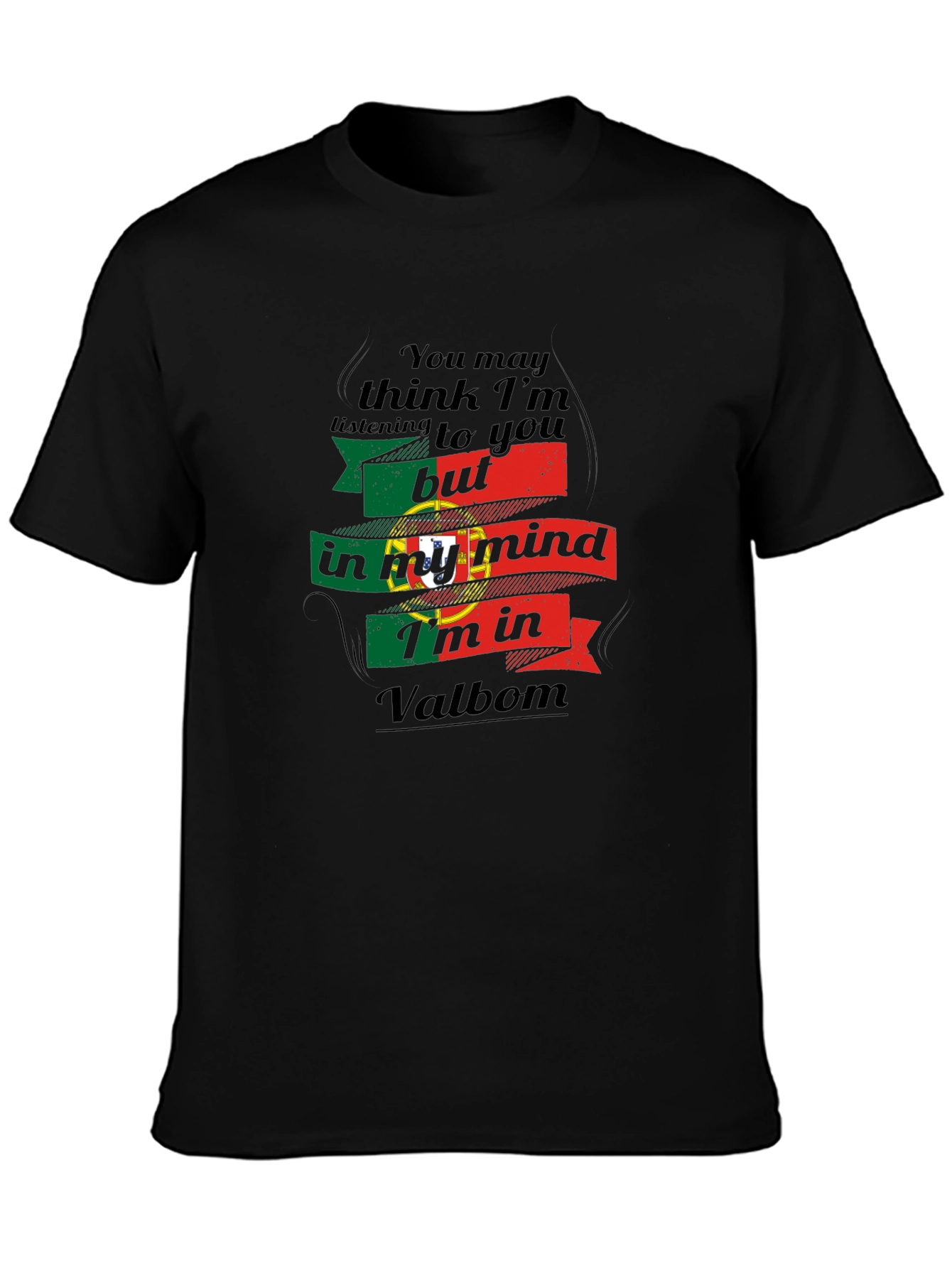 Portugal Valbom Mind T-Shirt - Black