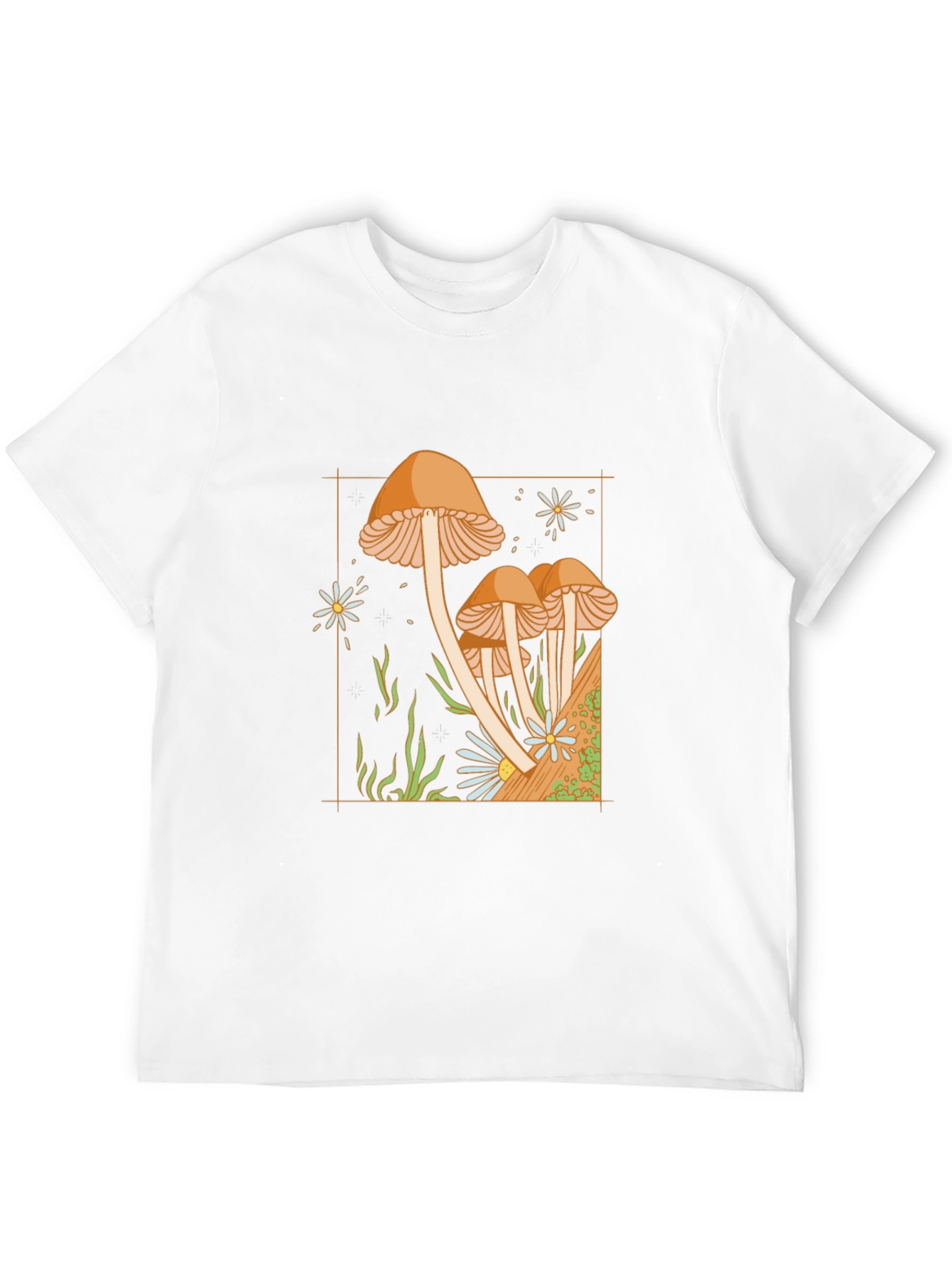 Mushroom Garden Graphic Tee - Black