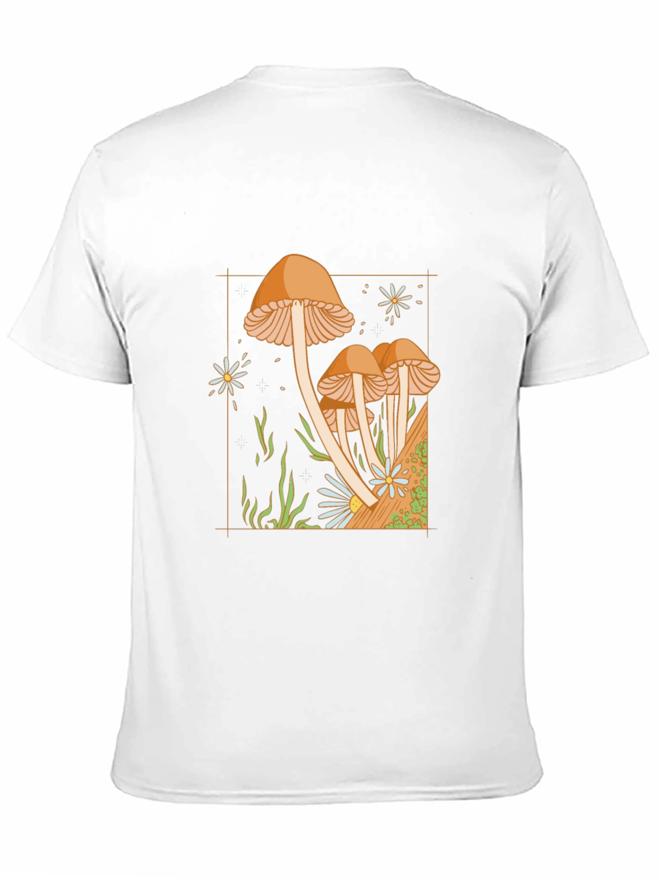 Mushroom Garden Graphic Tee - Black