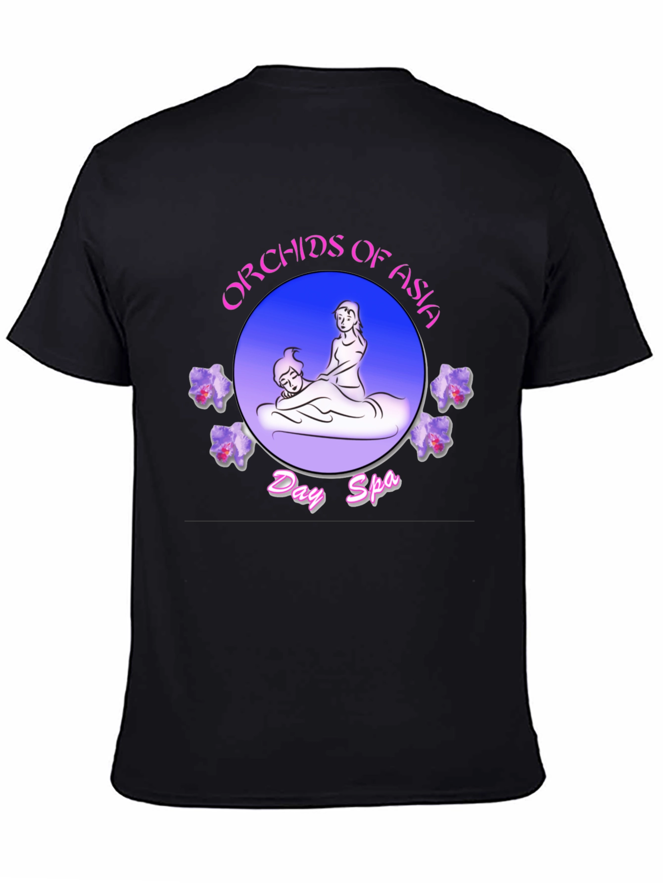 Orchids of Asia Day Spa Black T-Shirt