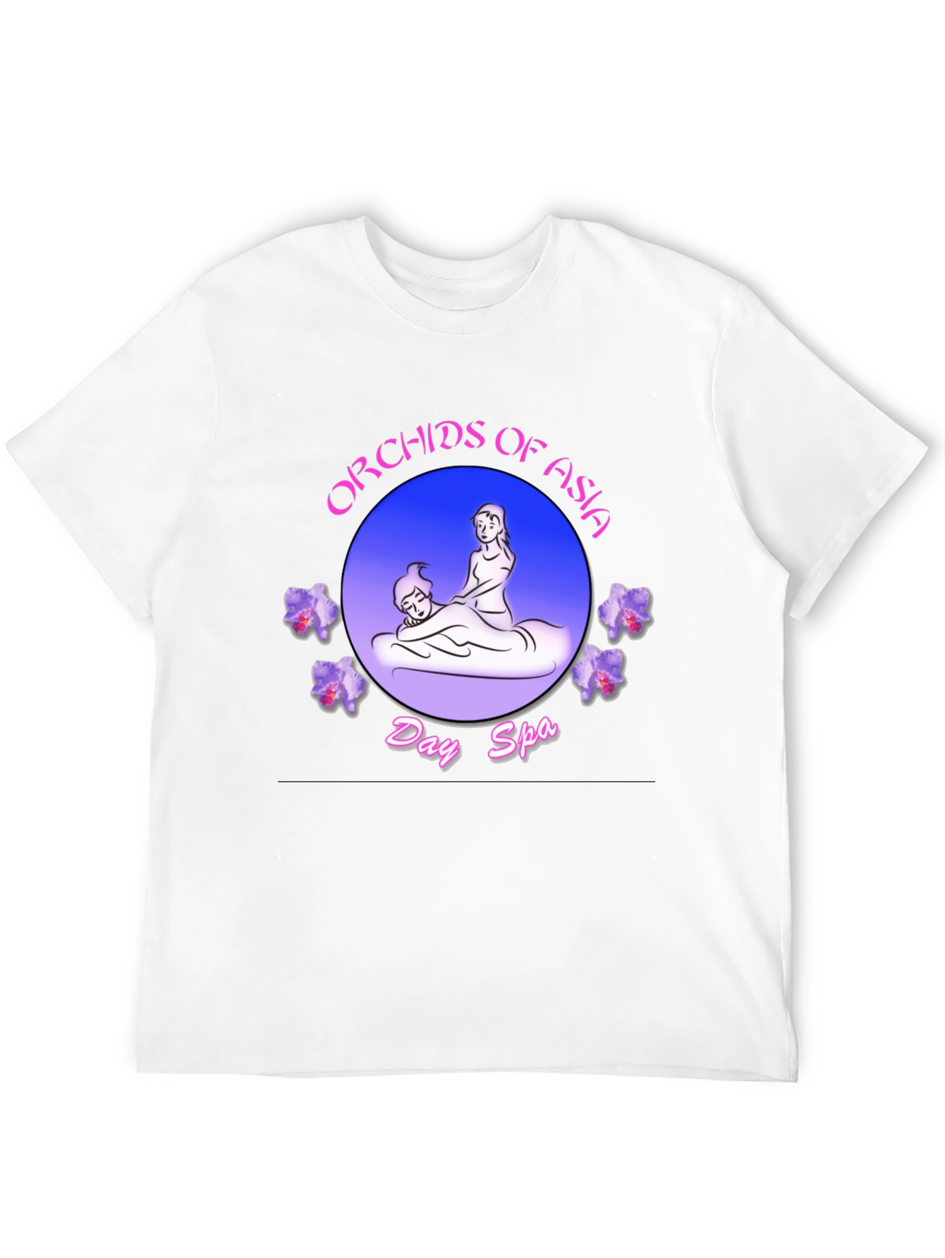 Orchids of Asia Day Spa Black T-Shirt