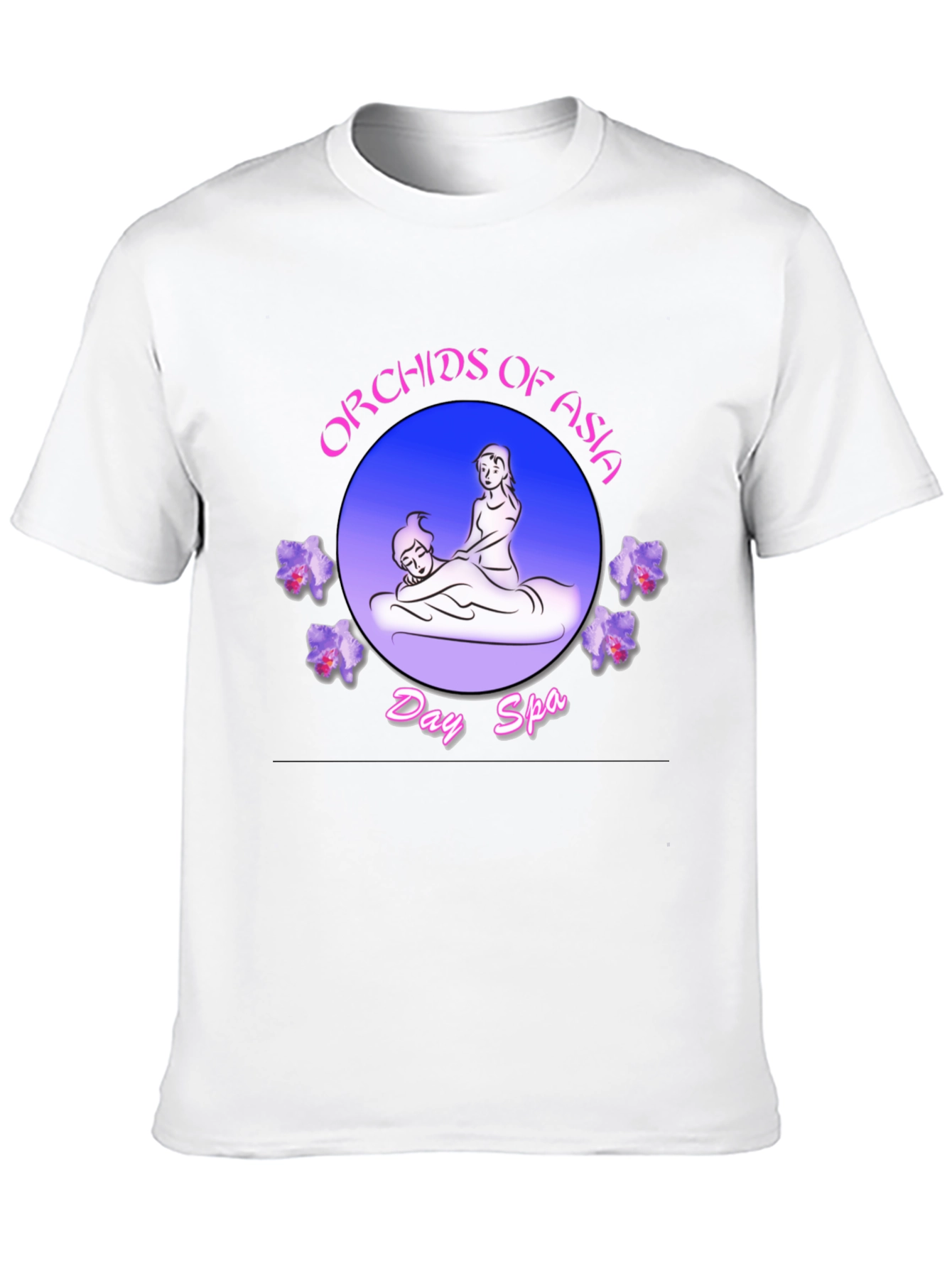 Orchids of Asia Day Spa Black T-Shirt