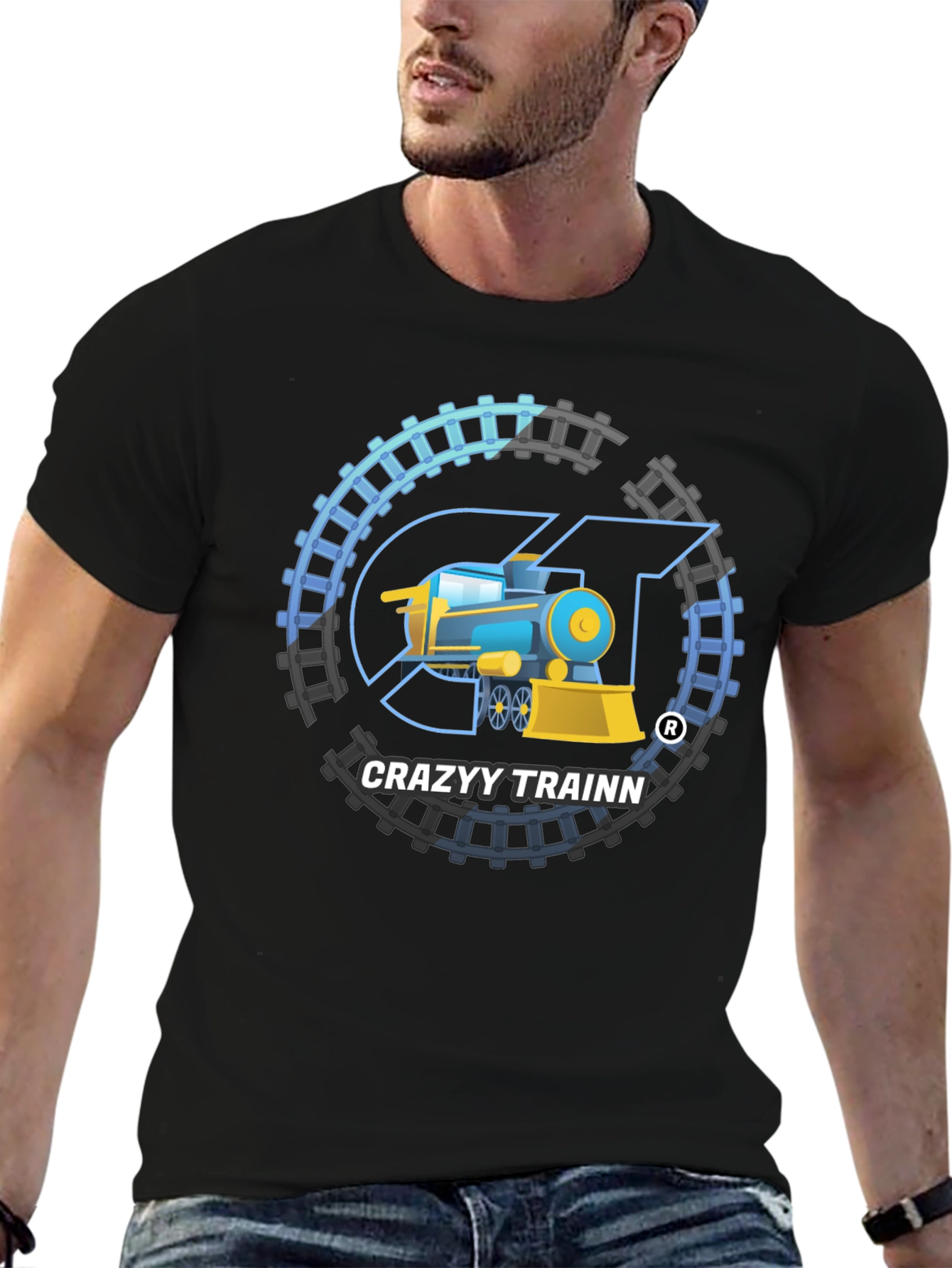 Crazyy Trainn T-Shirt: Unique Train Design