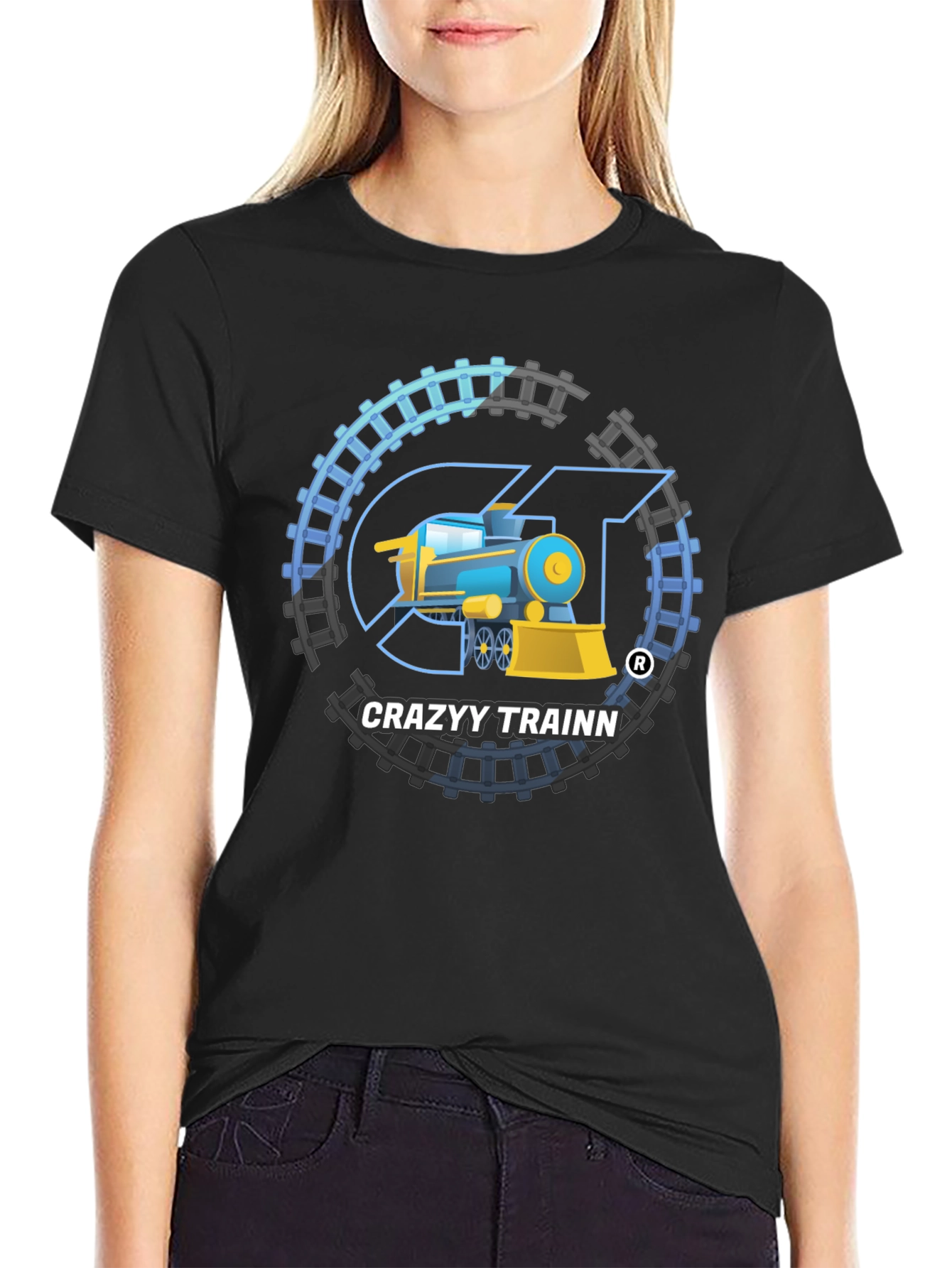 Crazyy Trainn T-Shirt: Unique Train Design