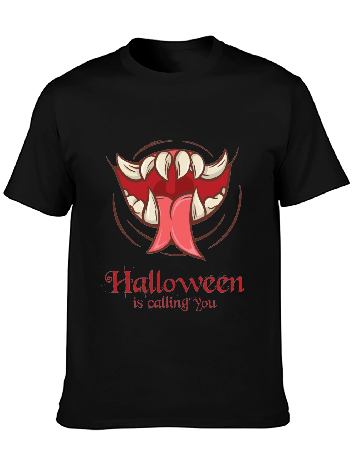 Halloween Monster Mouth Graphic Tee