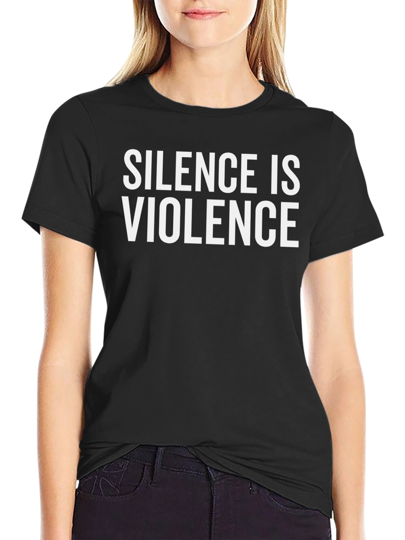 Silence is Violence Graphic Tee - Black