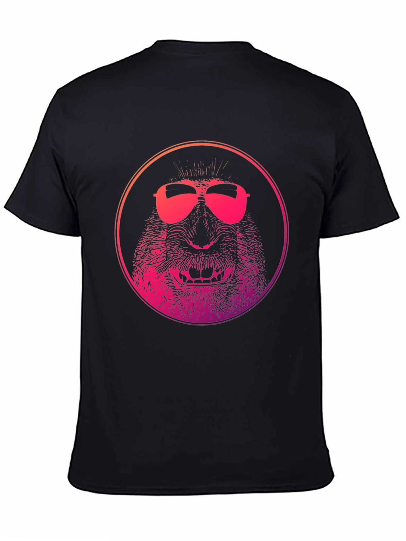 Cool Monkey Graphic Tee - Mens Black T-Shirt