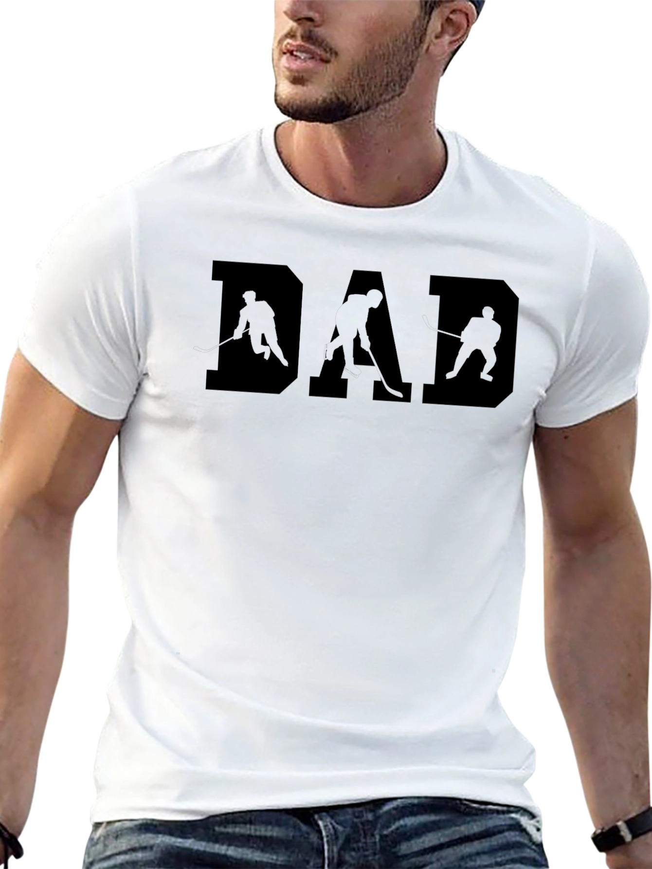 Hockey Dad Black T-Shirt