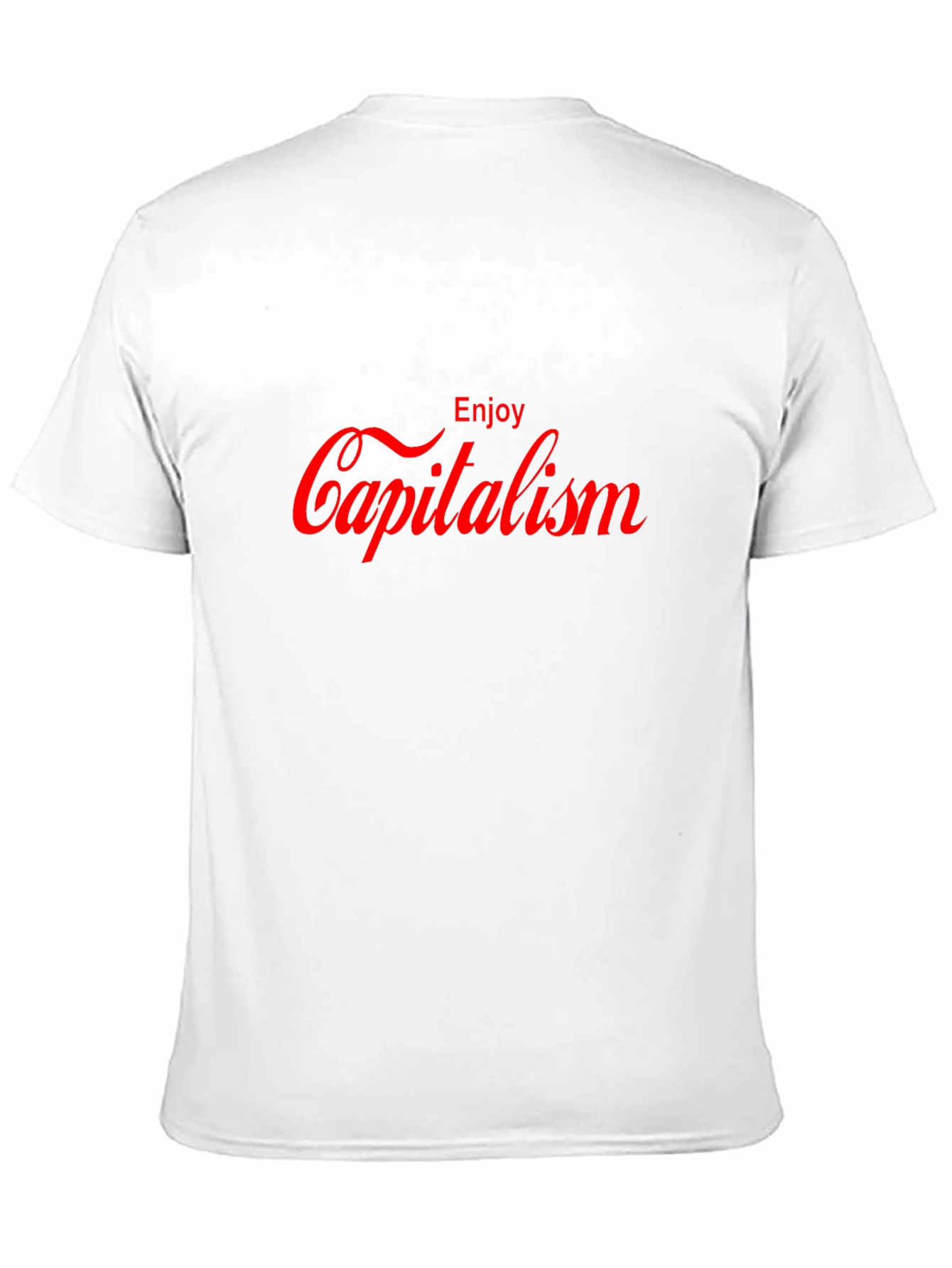 Enjoy Capitalism Graphic T-Shirt - Slogan Tee
