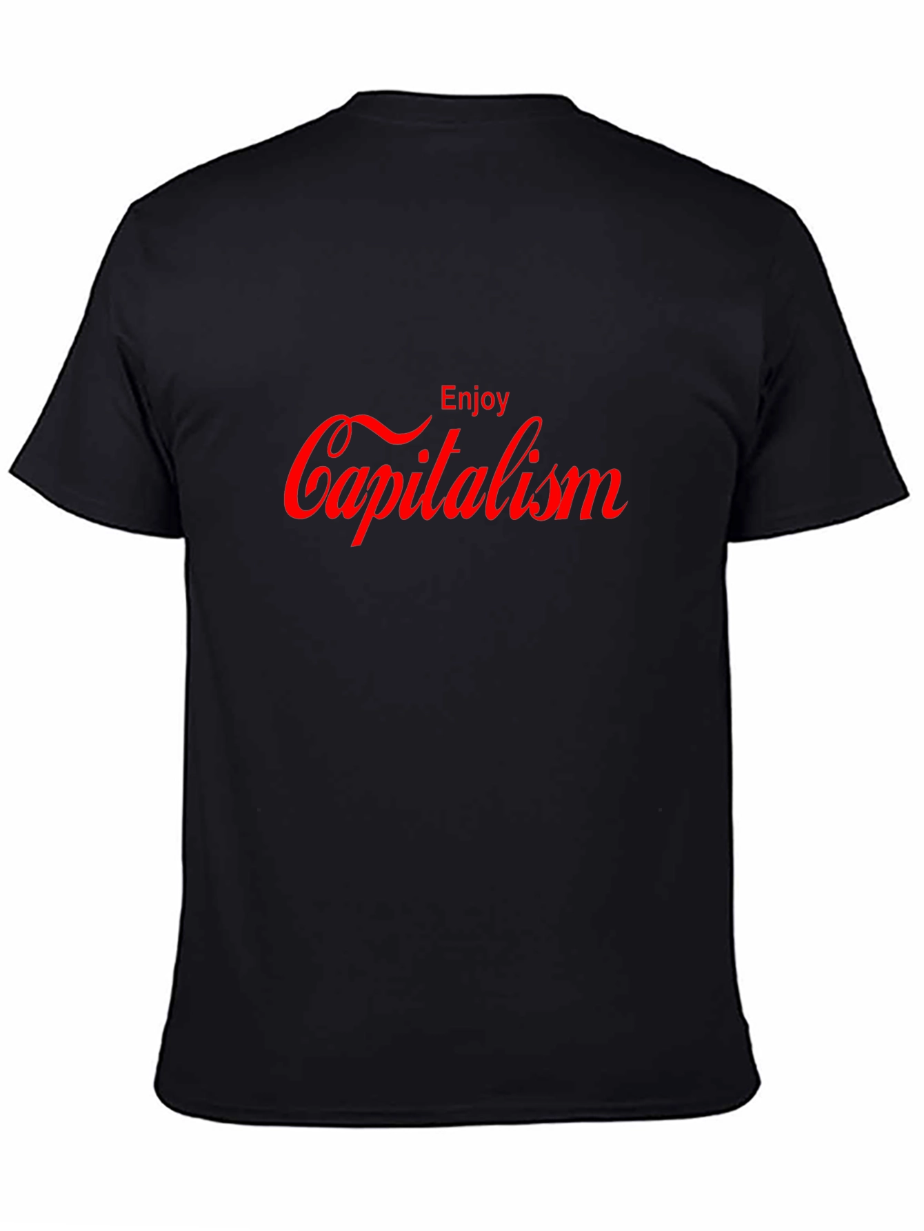 Enjoy Capitalism Graphic T-Shirt - Slogan Tee
