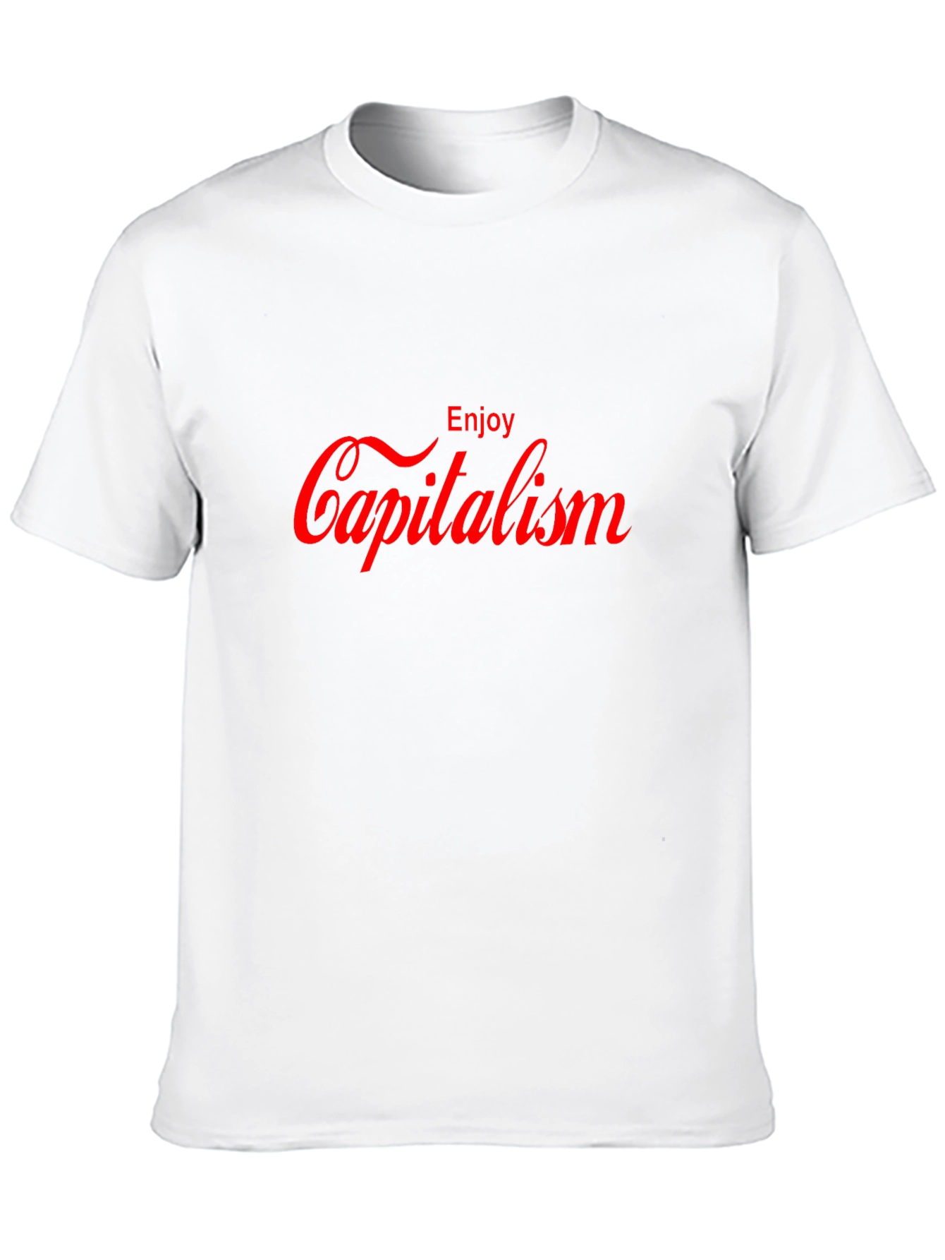 Enjoy Capitalism Graphic T-Shirt - Slogan Tee