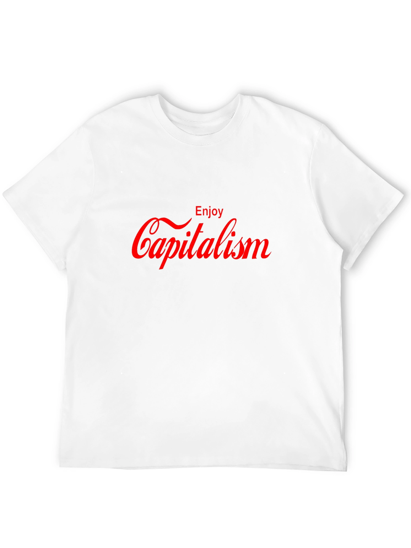 Enjoy Capitalism Graphic T-Shirt - Slogan Tee