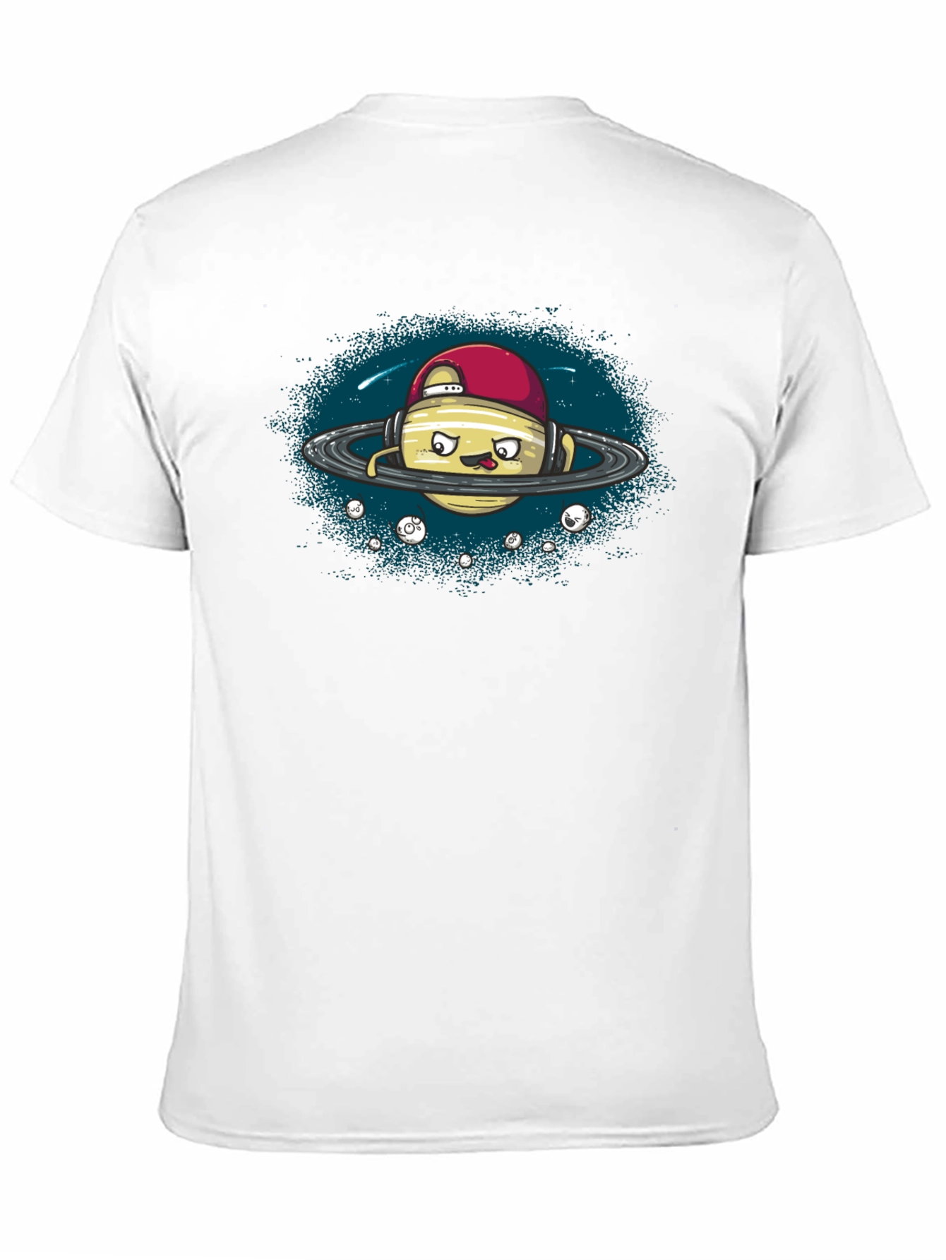 Cool Planet Graphic Tee - Black Cotton T-Shirt