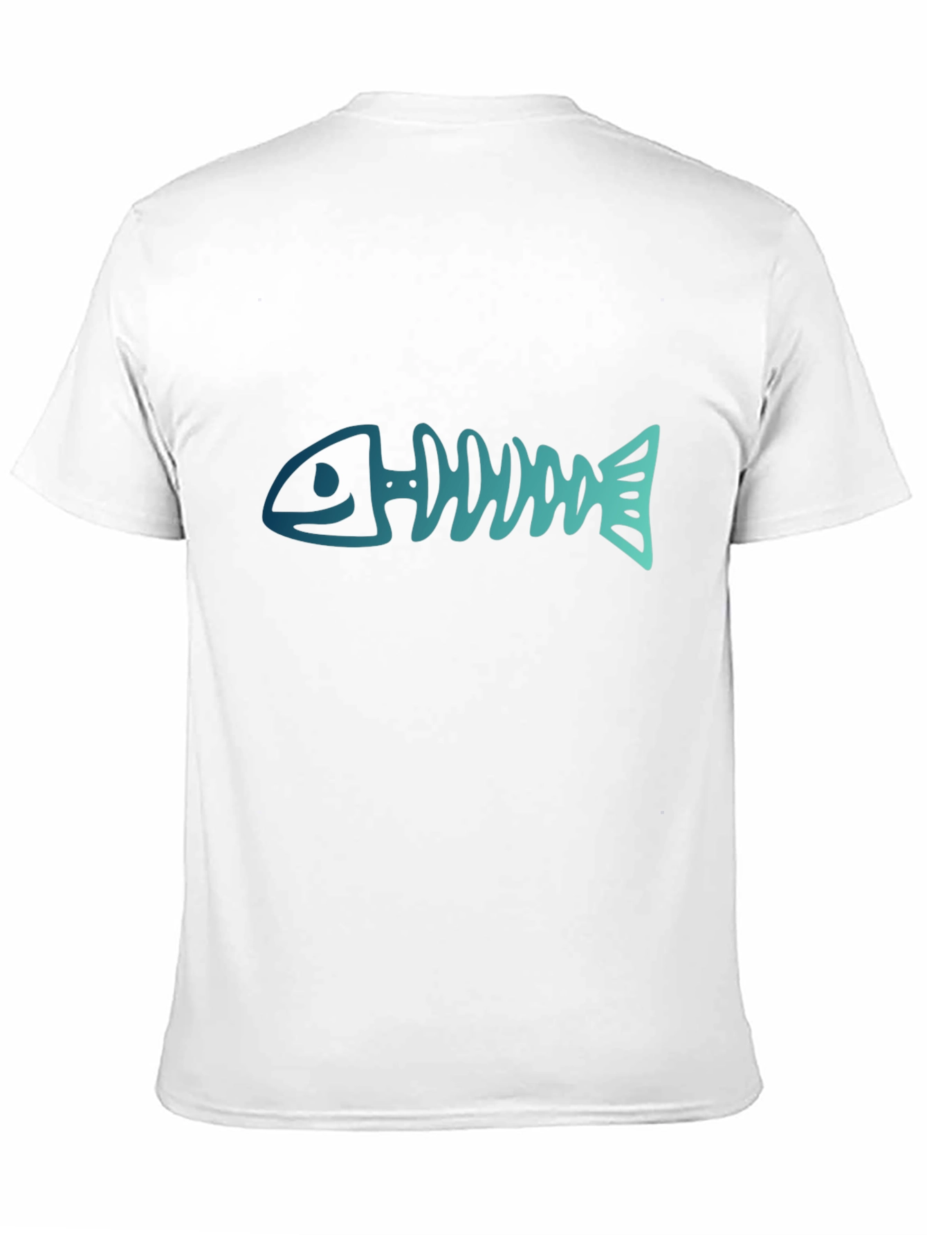 Fishbone Graphic Black Tee - Casual Style